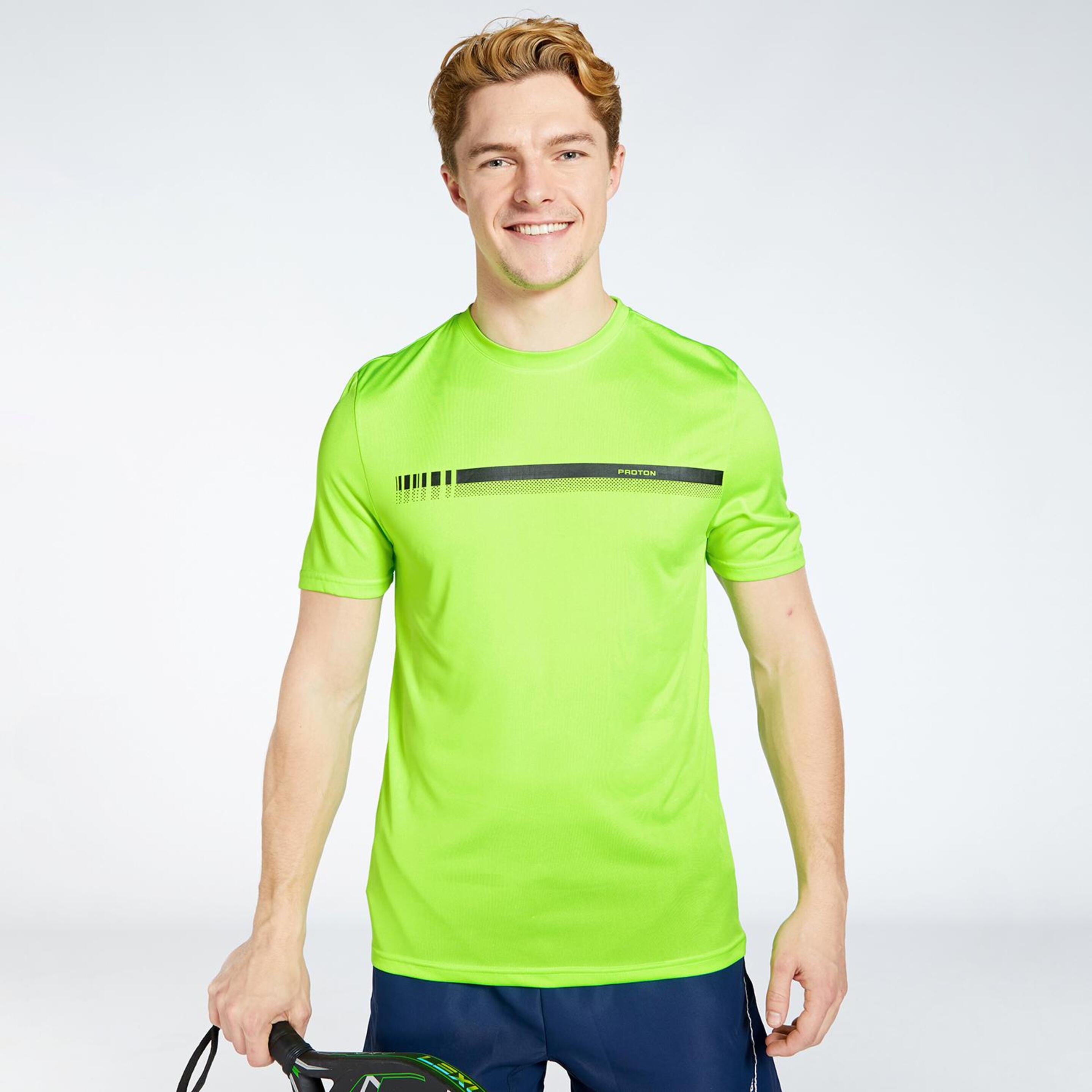 Proton Basic - verde - Camiseta Tenis Hombre