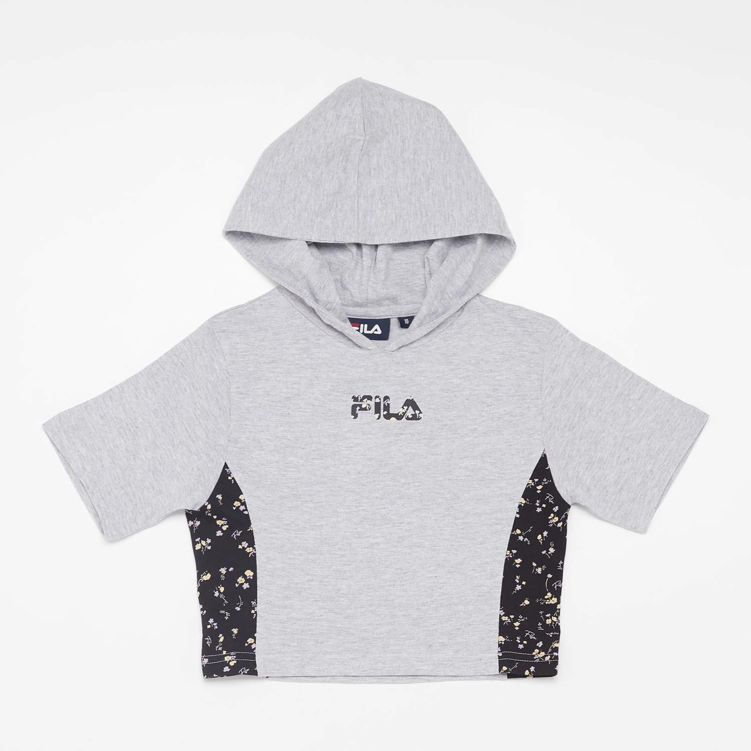 Fila Varna - gris - Camiseta Crop Niña