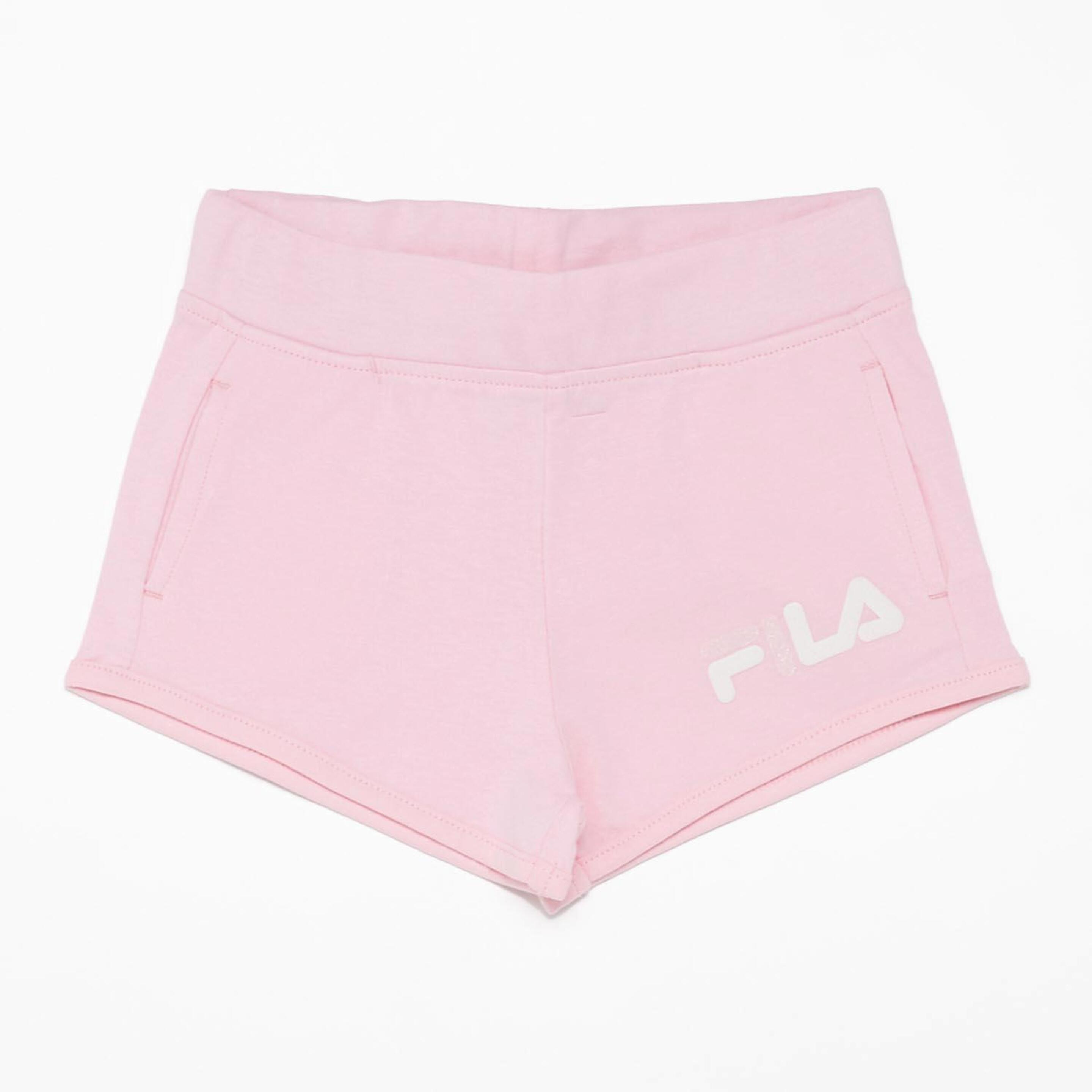 Fila Drew - rosa - Pantalón Corto Niña