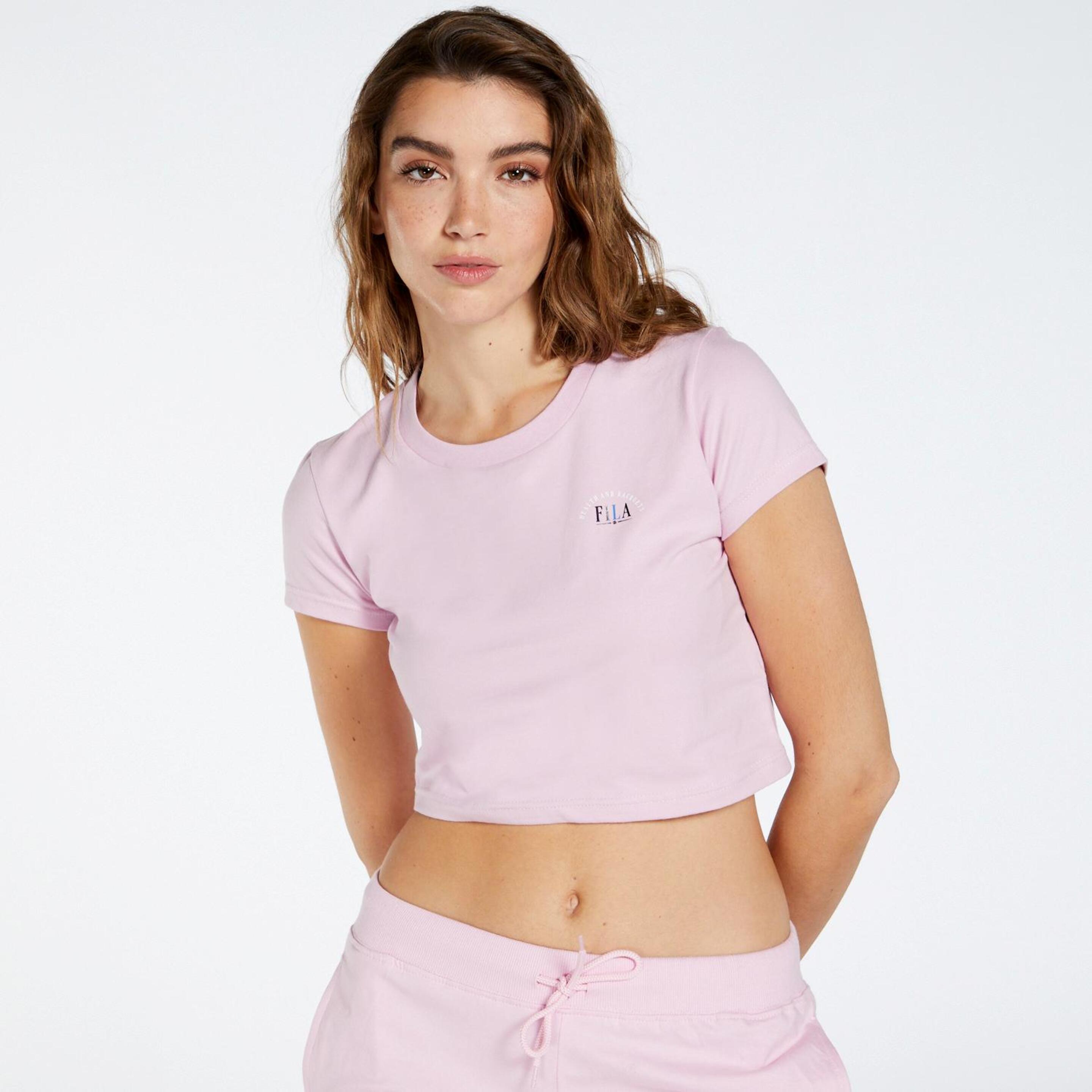 Fila Aqua - rosa - T-shirt Crop Mulher