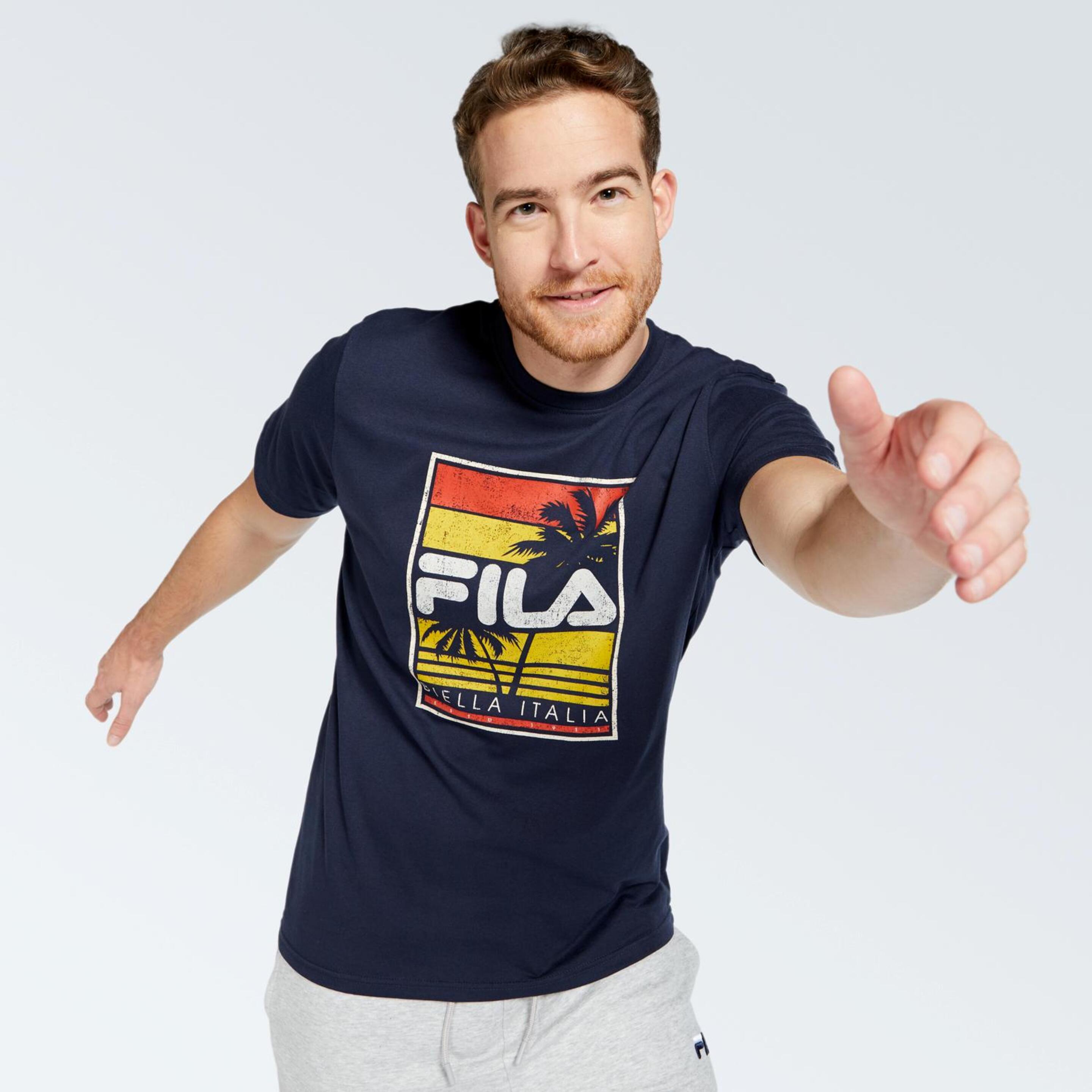 FILA Marbon - Azul - T-shirt Homem | Sport Zone