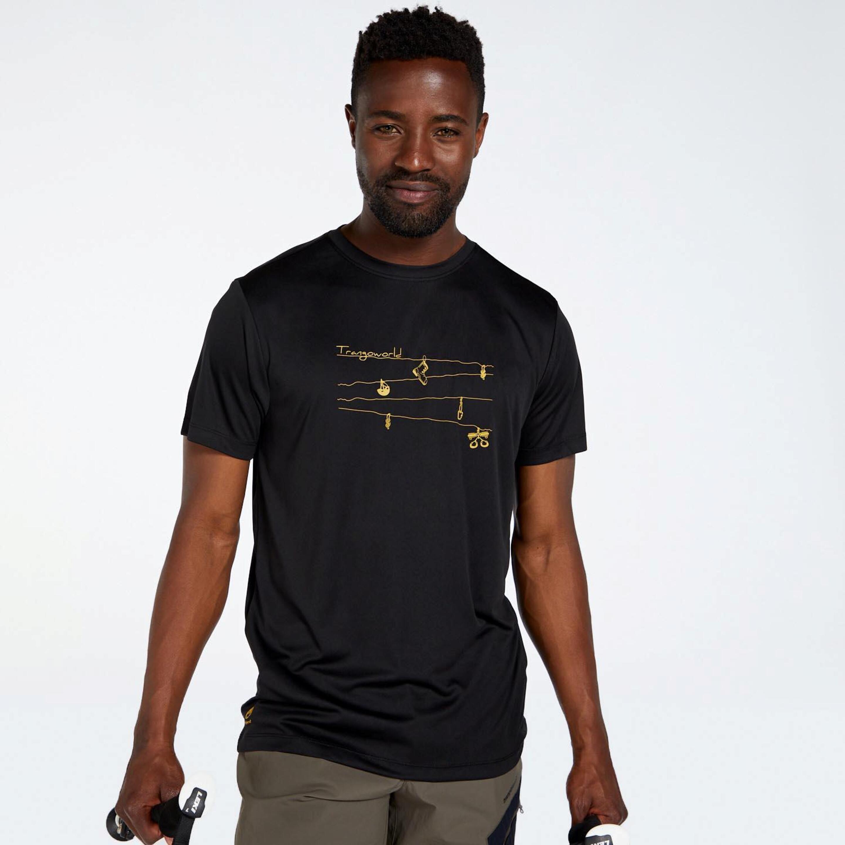 Trango Loiba - Negro - Camiseta Trekking Hombre  MKP