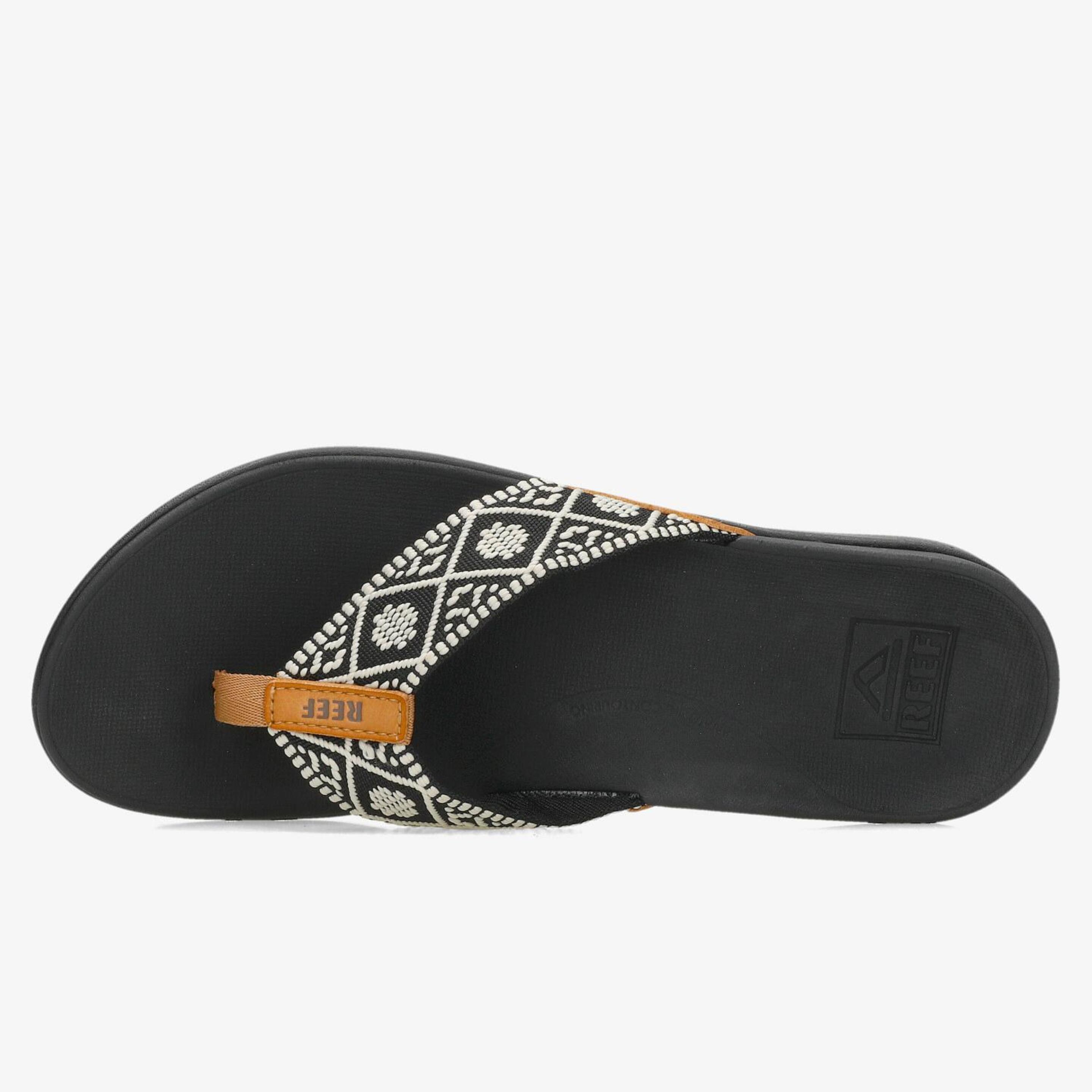 Reef Ortho Woven - Preto - Chinelos Mulher | Sport Zone