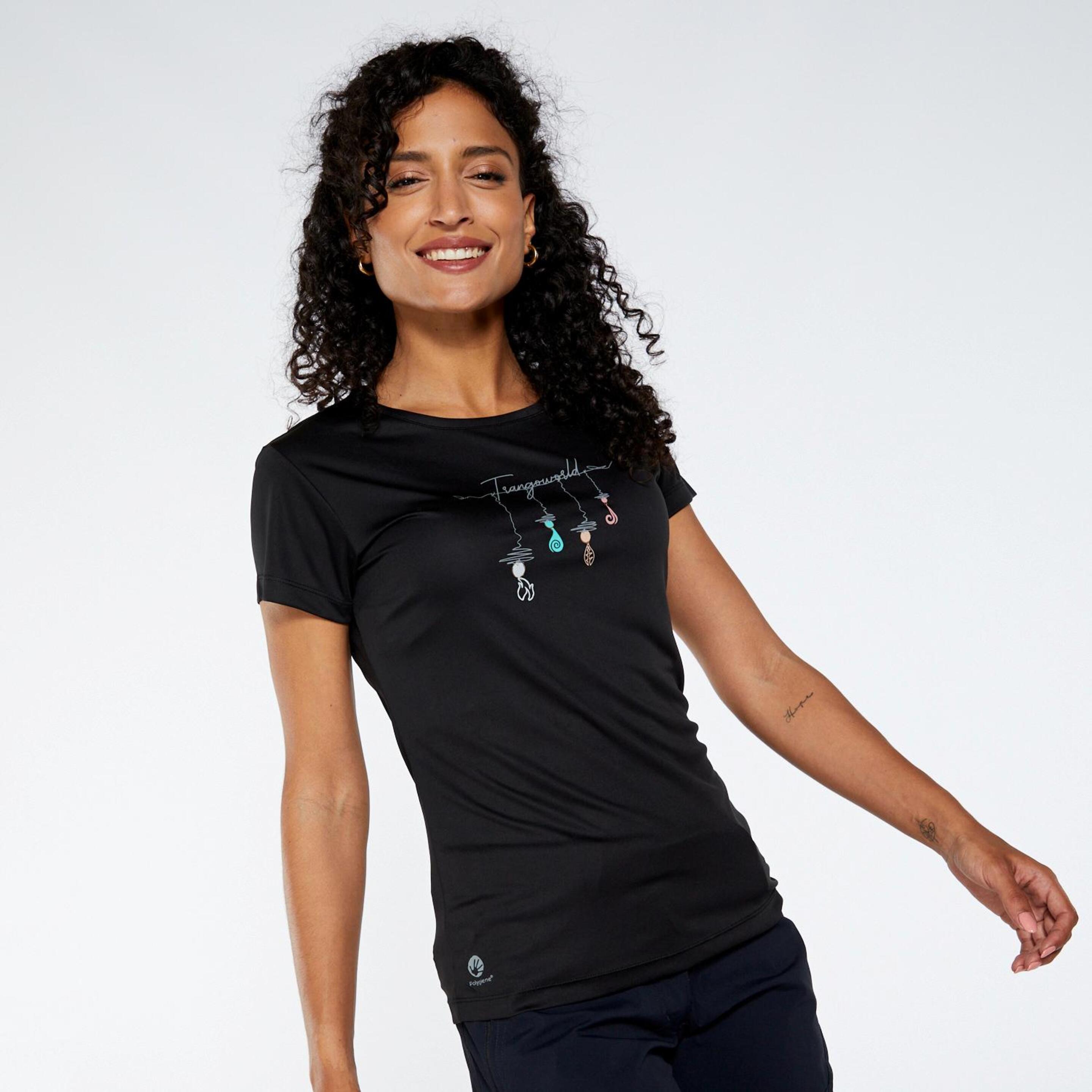 Trango Zalabi - Negro - Camiseta Trekking Mujer  MKP