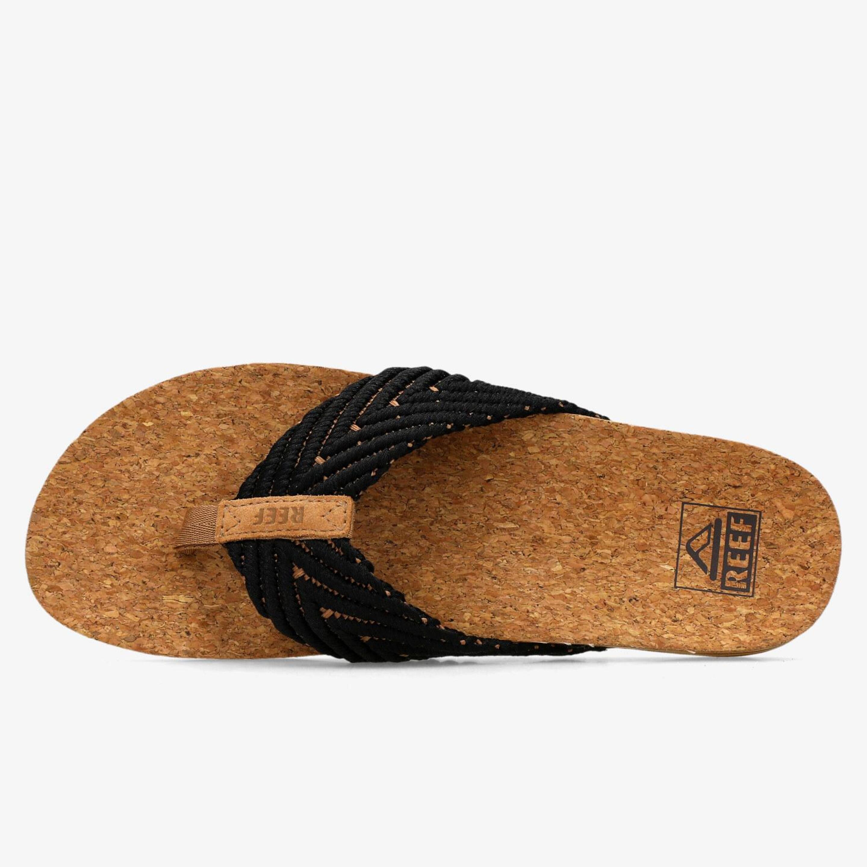 Reef Cushion - Negro - Chanclas Dedo Mujer