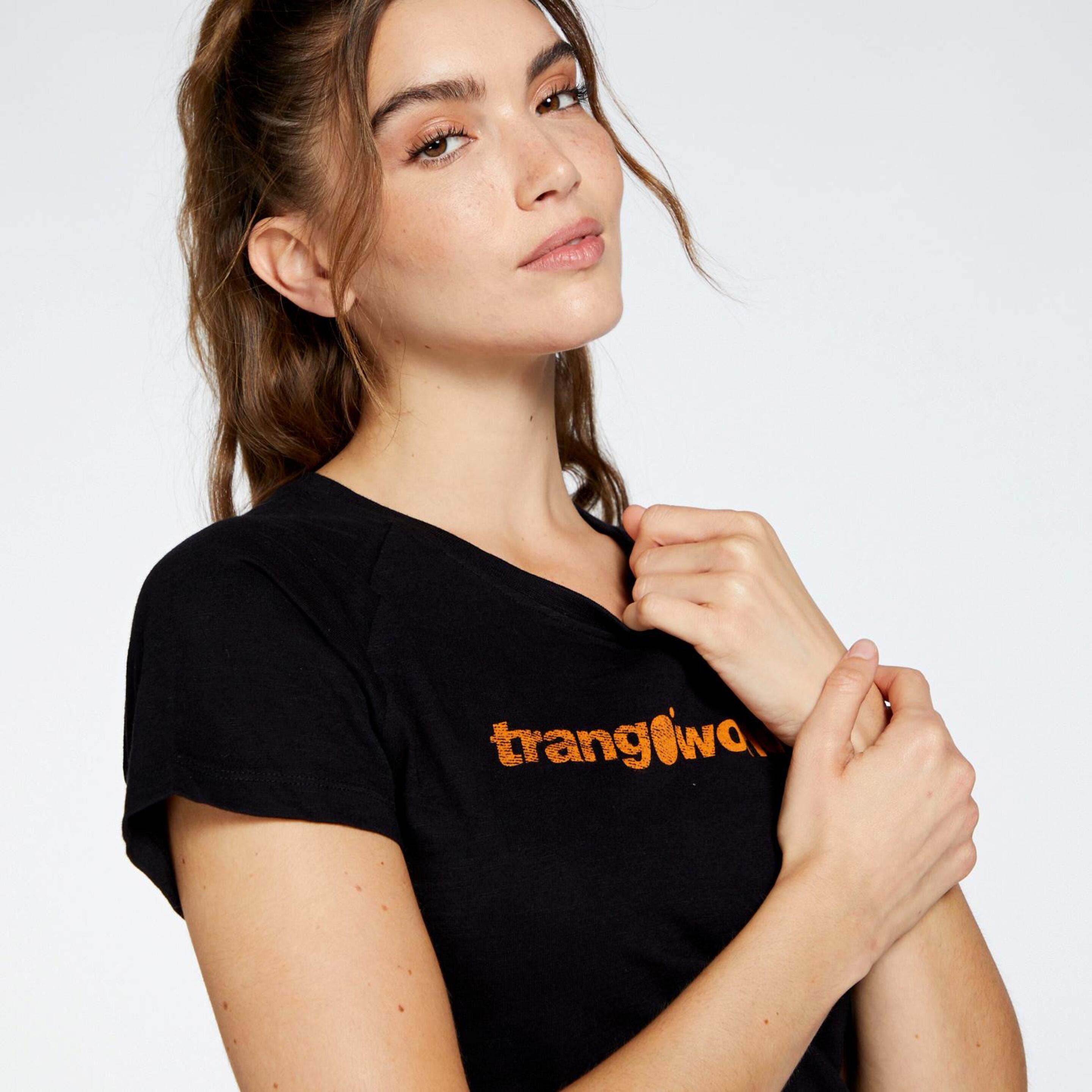 Trango Azagra - Negro - Camiseta Trekking Mujer  MKP