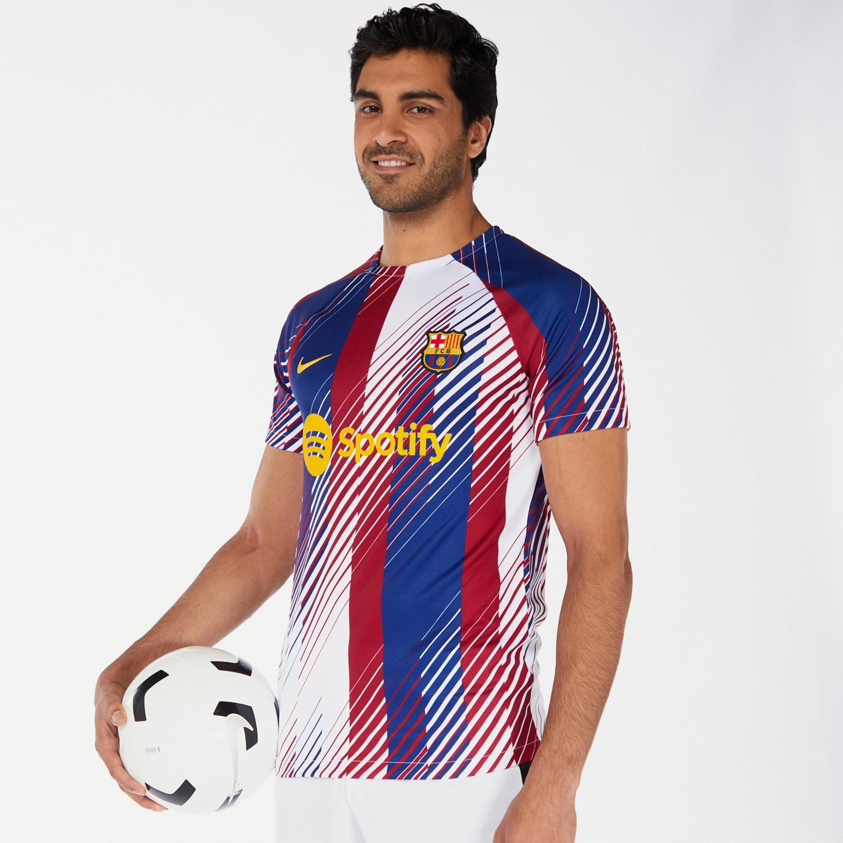 Barcelona Prematch 23/24 - blanco - Camiseta Fútbol Hombre