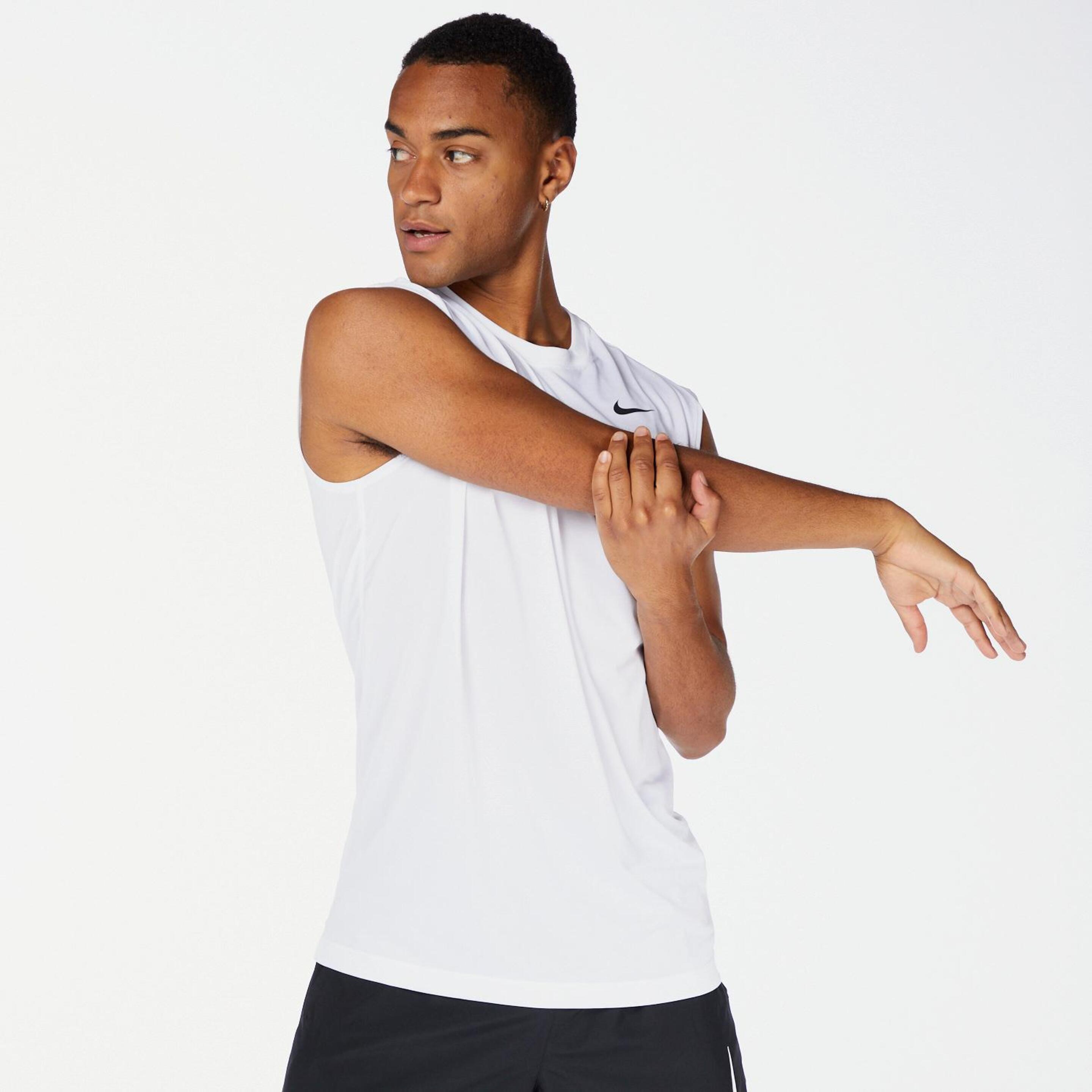 Nike Rlgd - blanco - Camisola Alças Running Homem