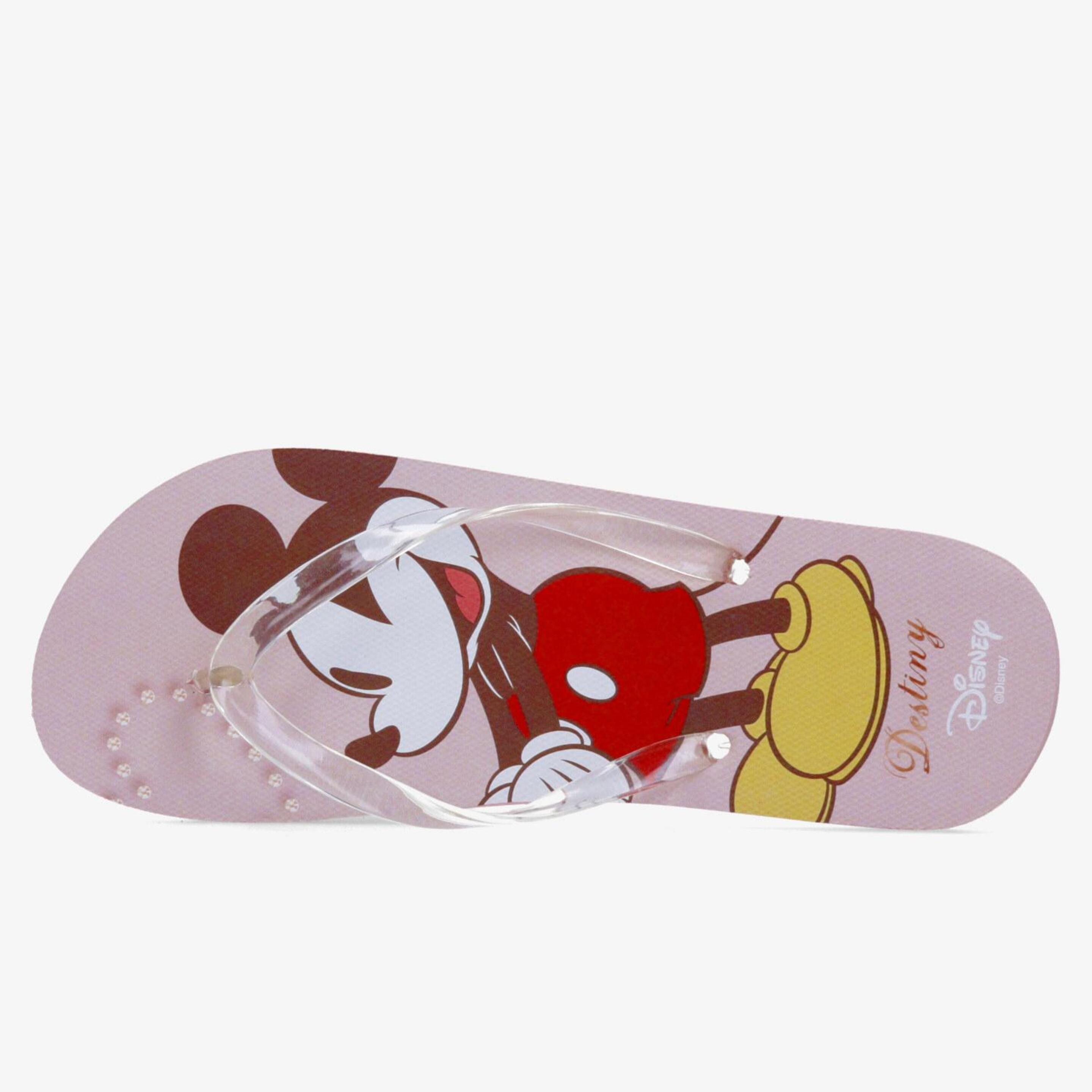 Chinelos Mickey E Minnie - rosa - Chinelos Praia Rapariga