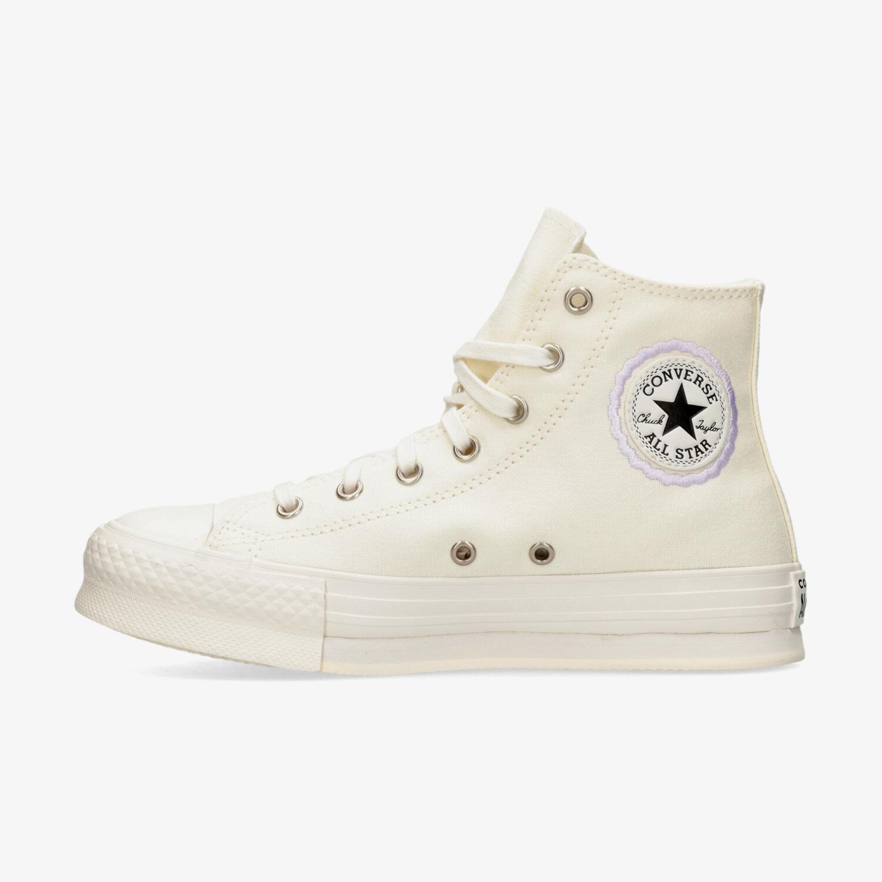 Chuck Taylor All Star Jra Bota Lona Moda Eva Lift