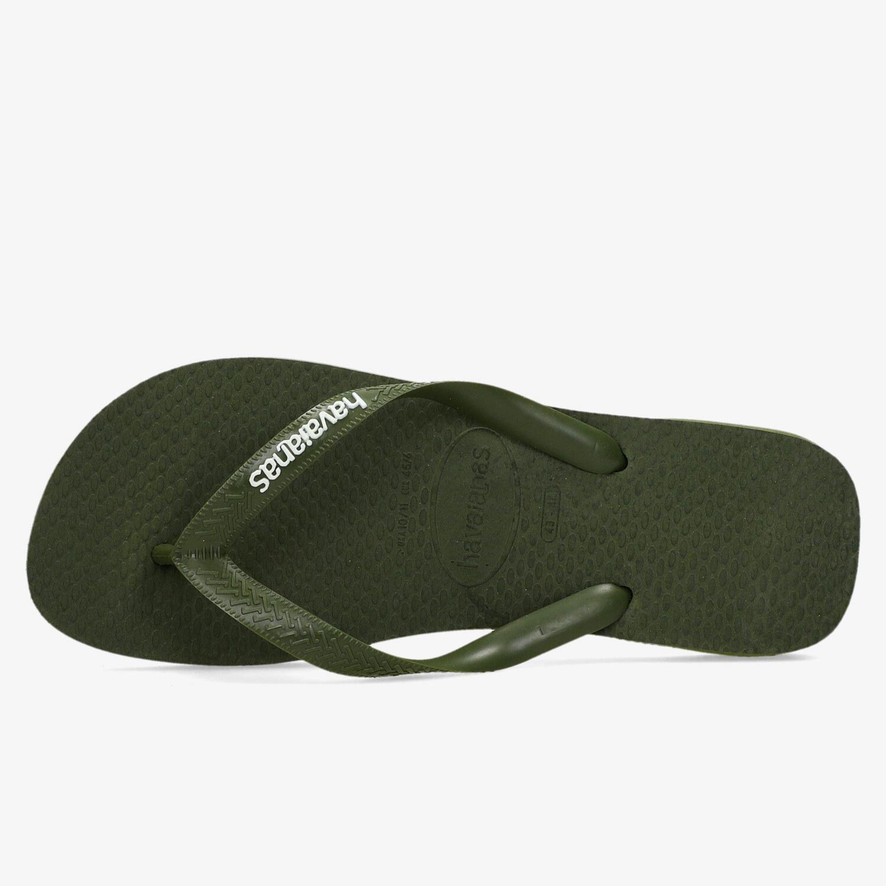 Havaianas Logo - verde - Chanclas Dedo Hombre