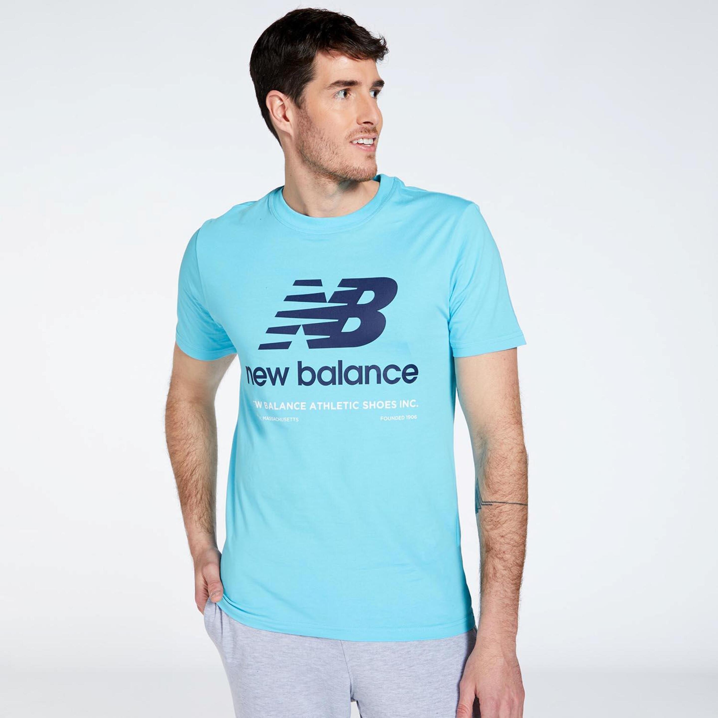 New Balance Explode - Turquesa - Camiseta Running Hombre