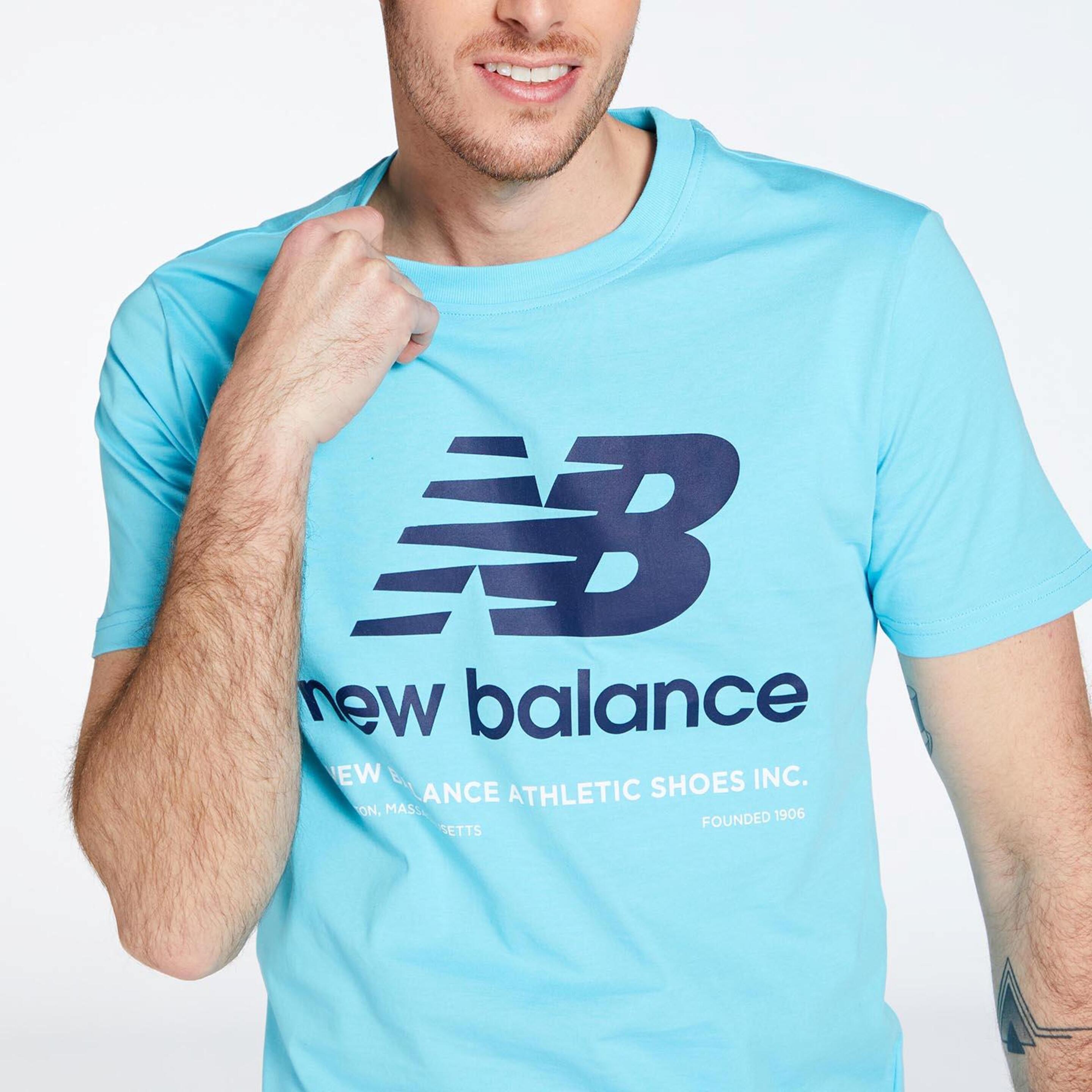 New Balance Explode - Turquesa - Camiseta Running Hombre