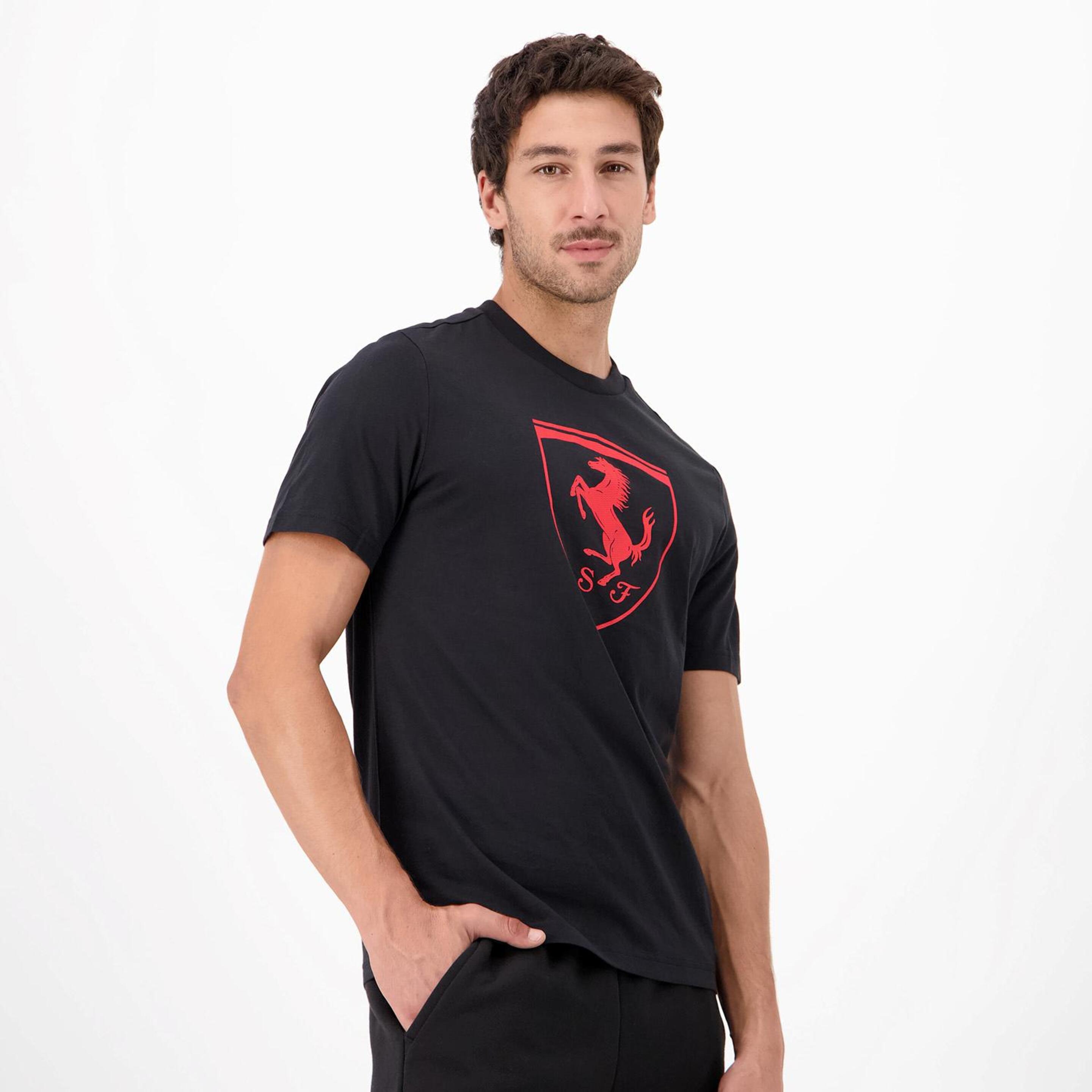 Puma Ferrari - Negro - Camiseta Hombre
