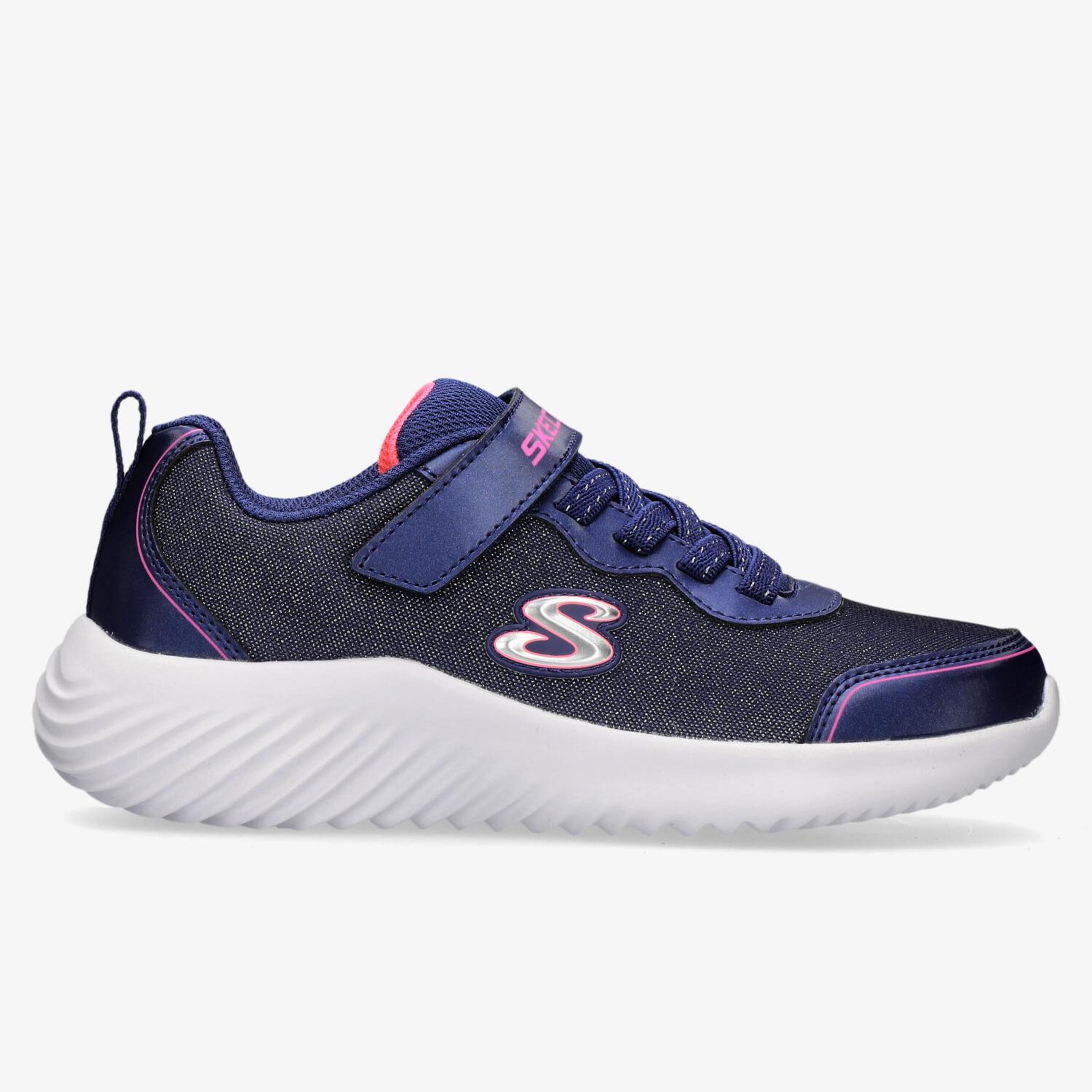 Skechers Bounder - azul - Zapatillas Velcro Niña