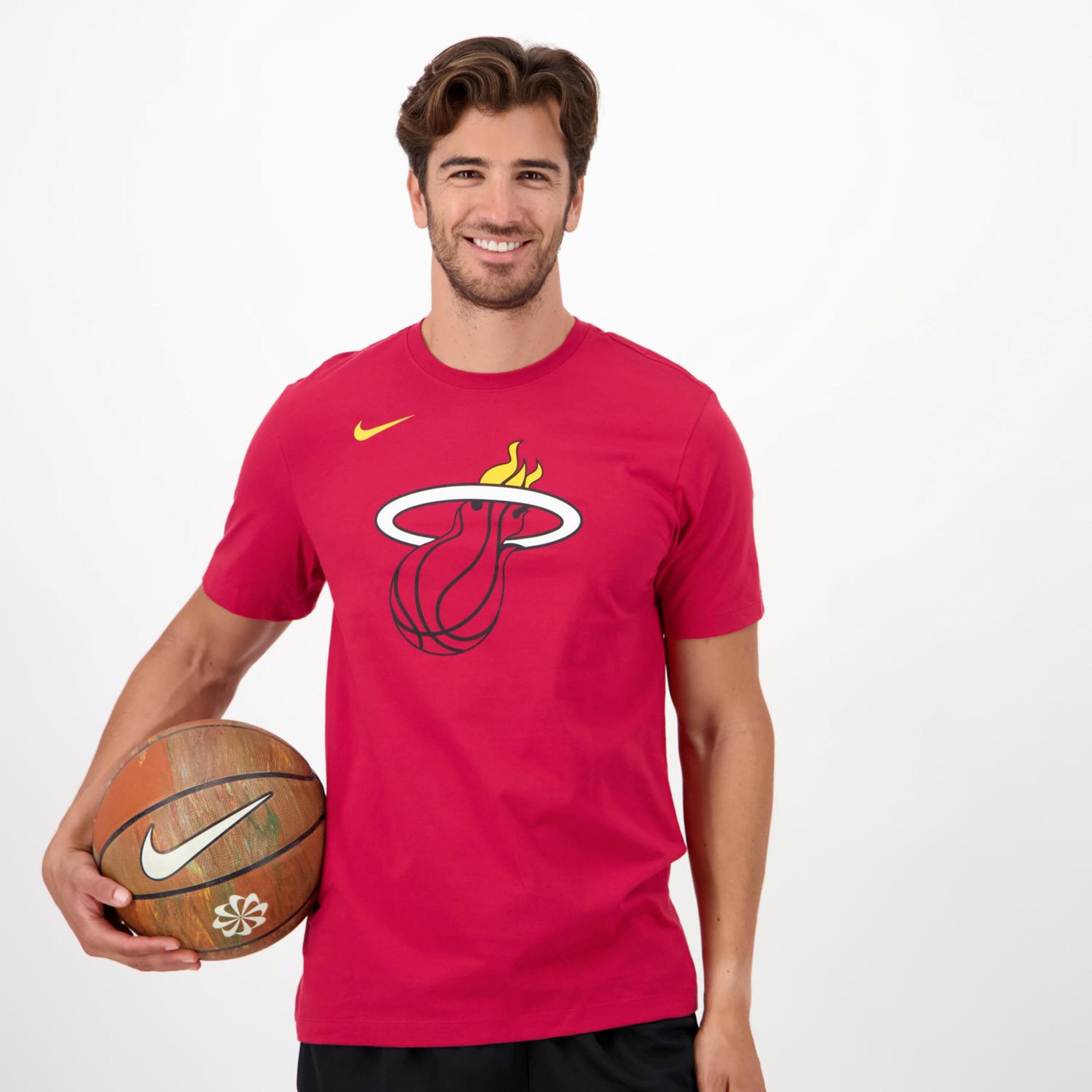 Nike Nba Miami Heat - rojo - Camiseta Baloncesto Hombre
