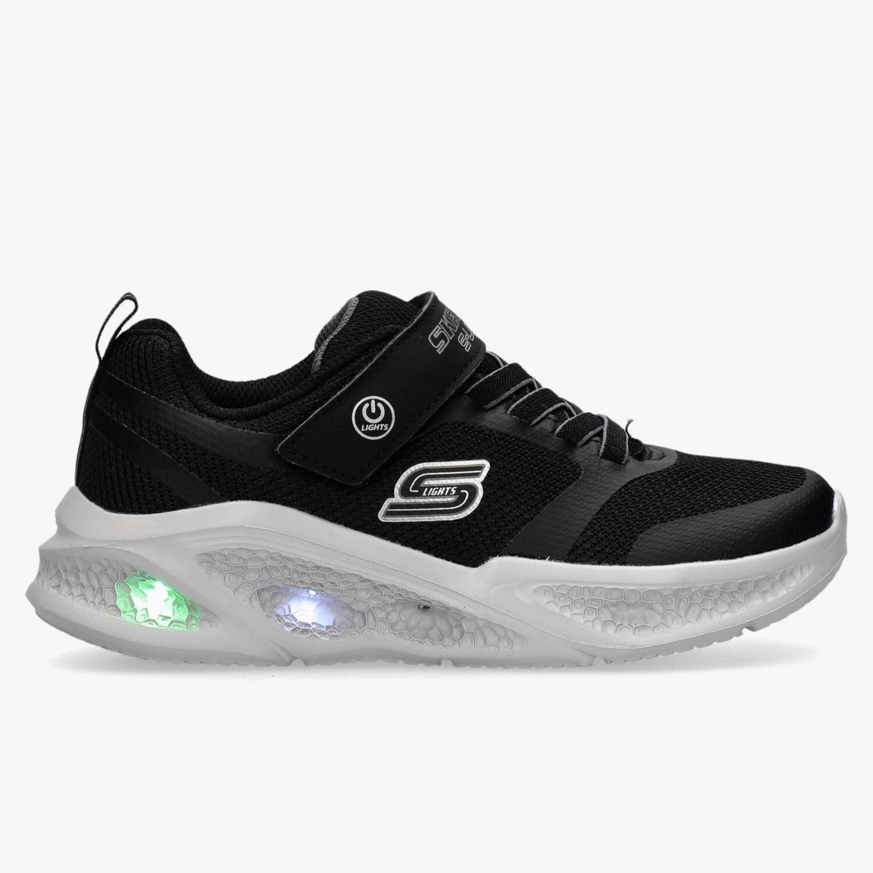 Skechers Meteor-lights - negro - Zapatillas Velcro Niño