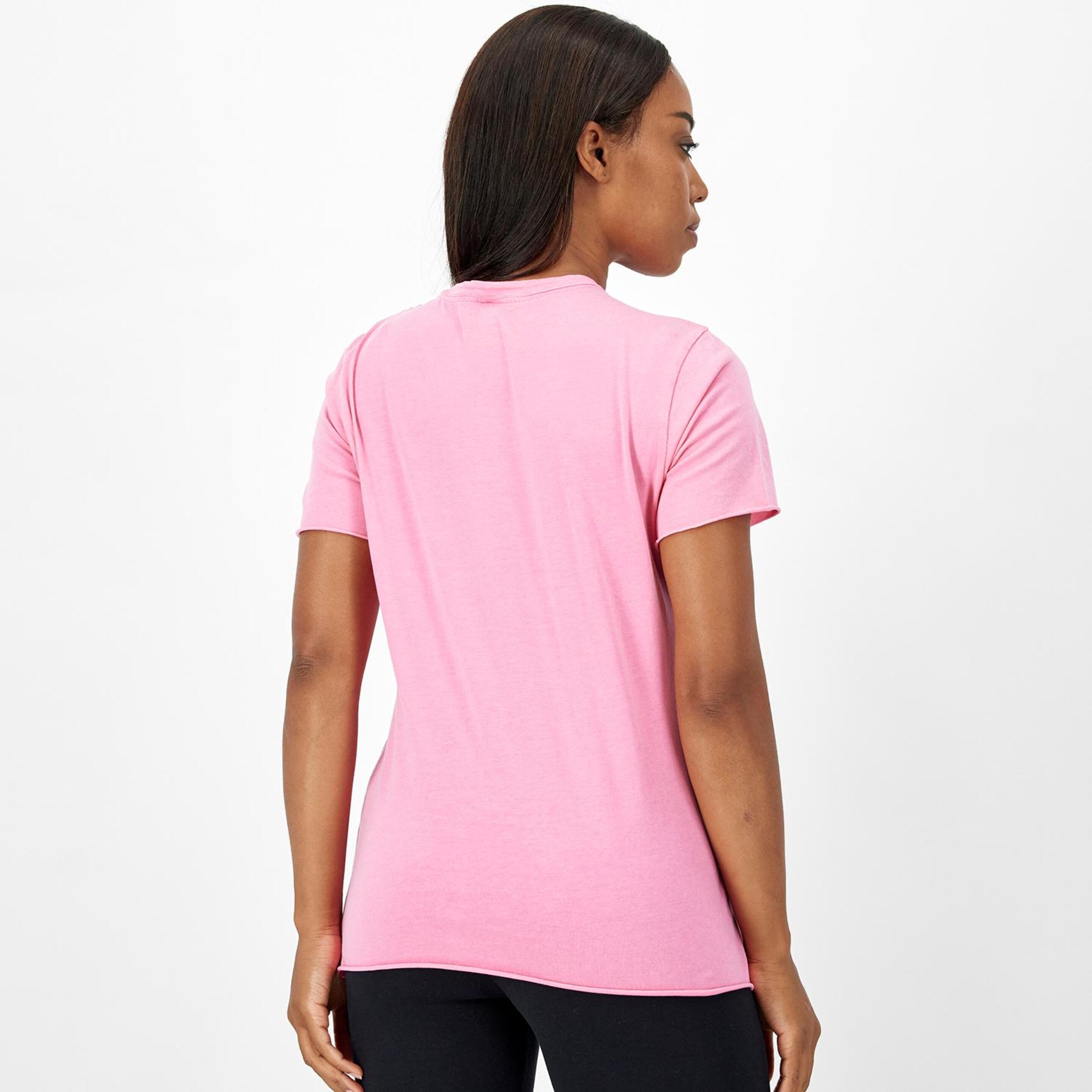Only Brave Print - Rosa - Camiseta Mujer