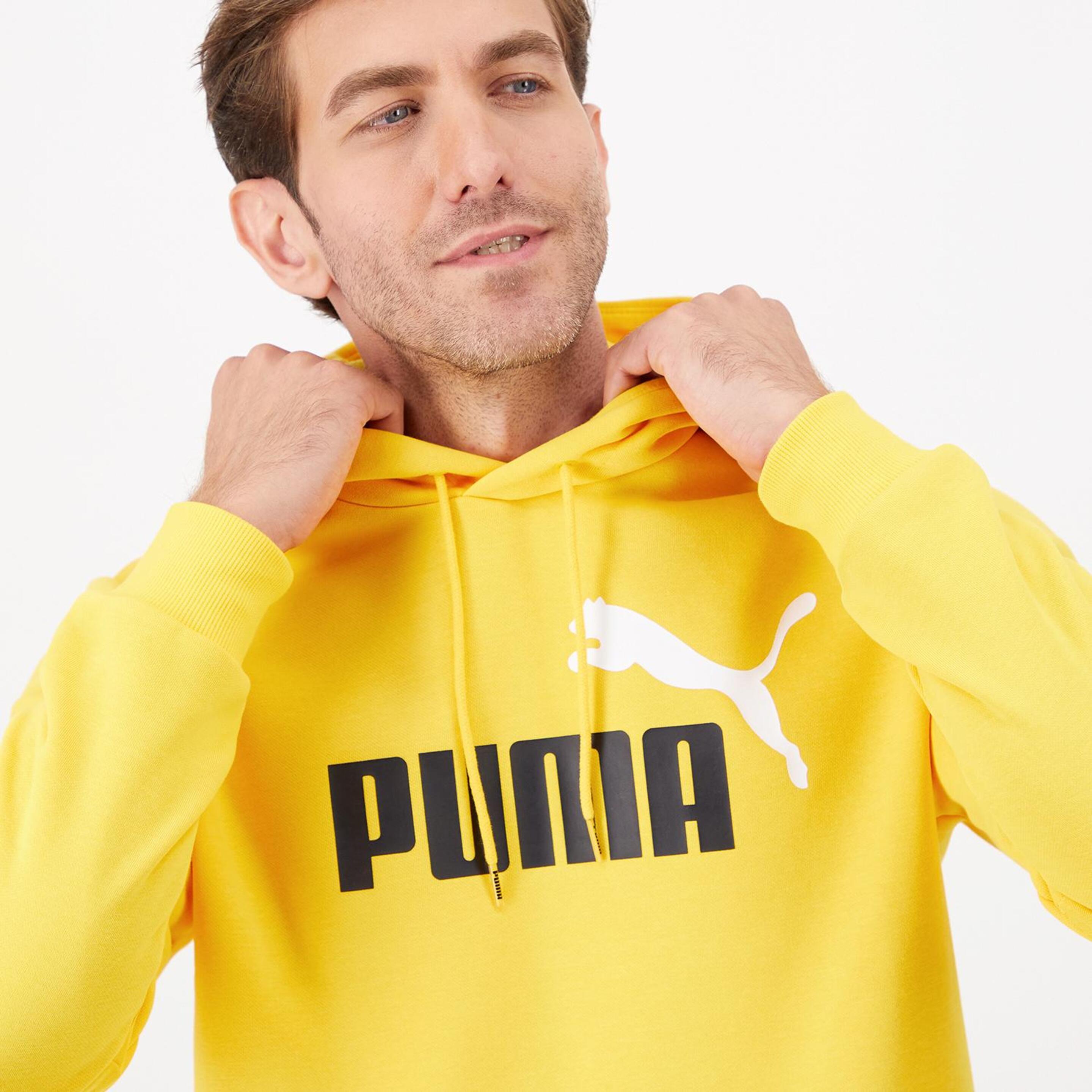 Puma Essentials - Amarillo - Sudadera Capucha Hombre