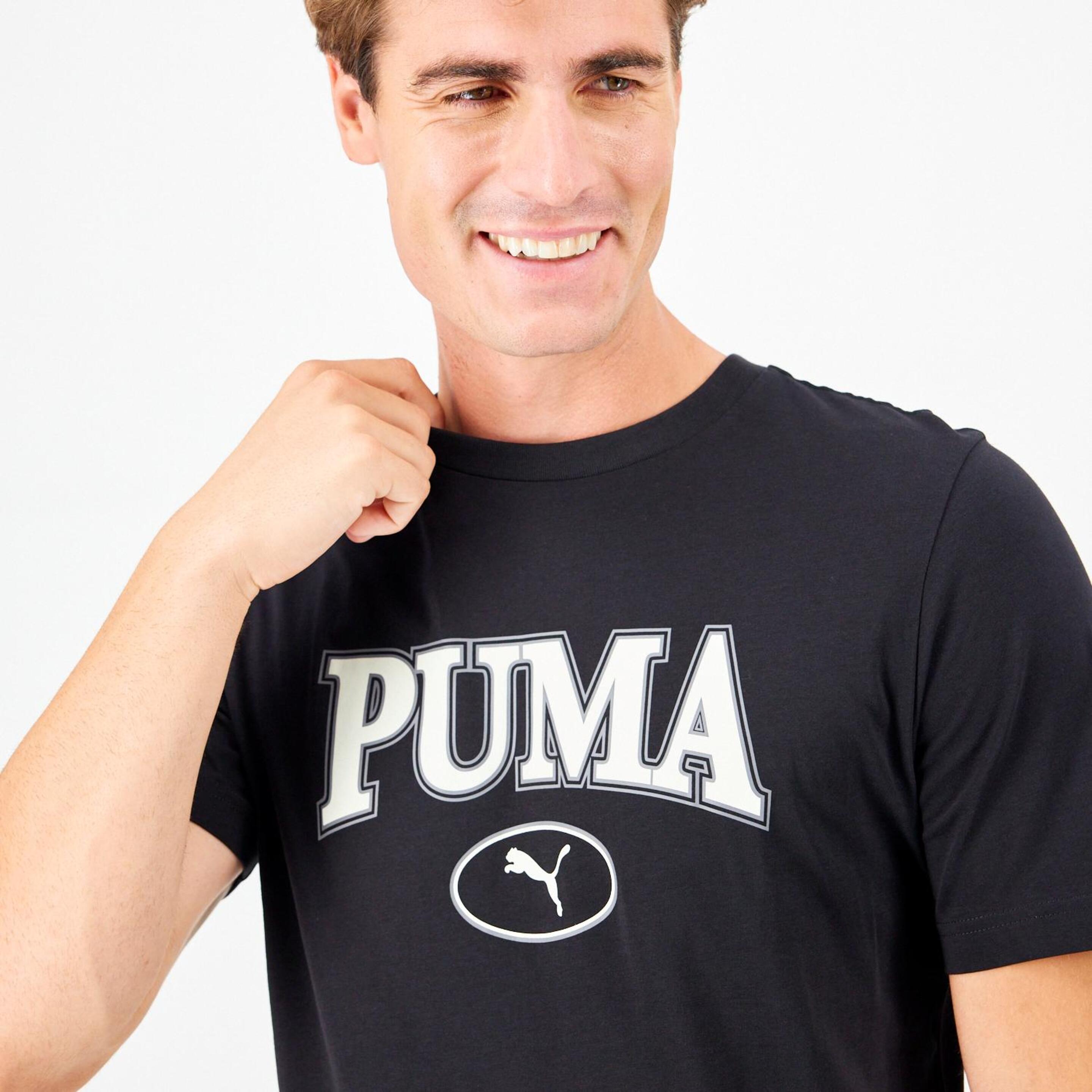 Puma Squad - Preto - T-shirt Homem | Sport Zone