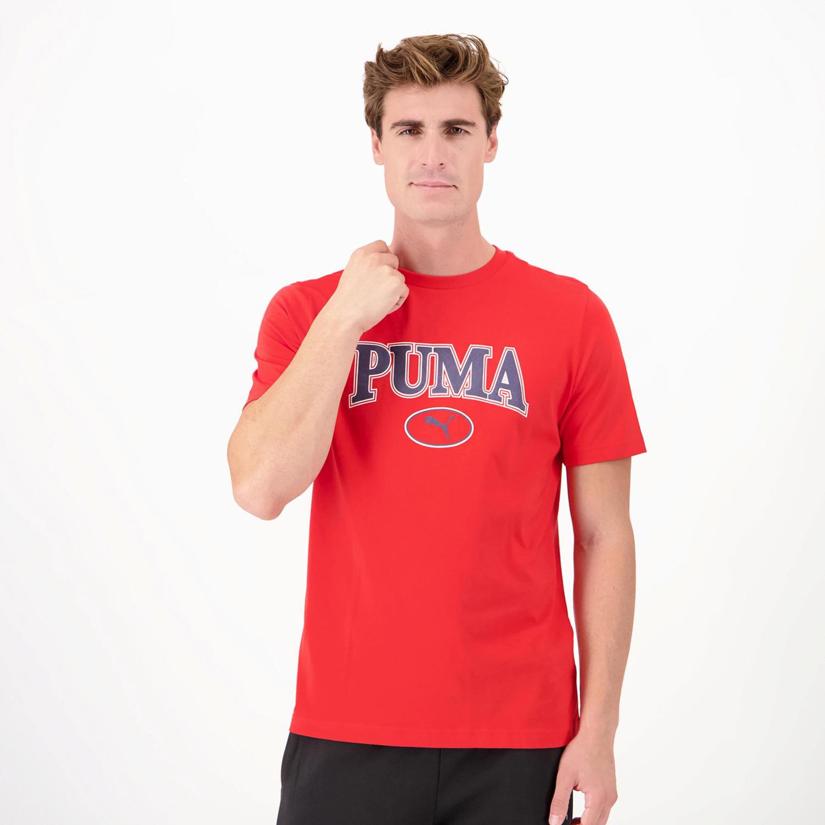 Puma Squad - Rojo - Camiseta Hombre