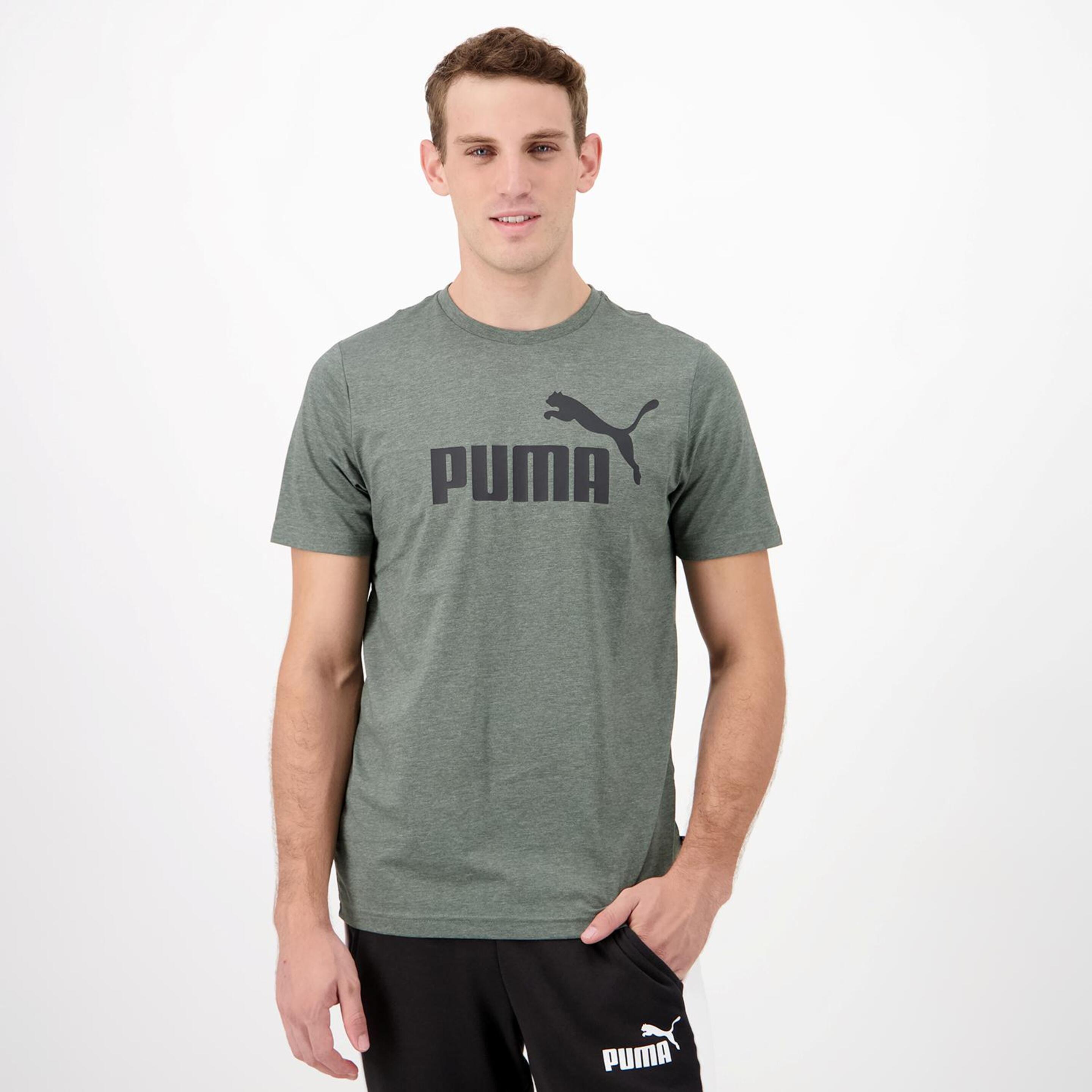 Puma Big Logo - verde - Camiseta Hombre