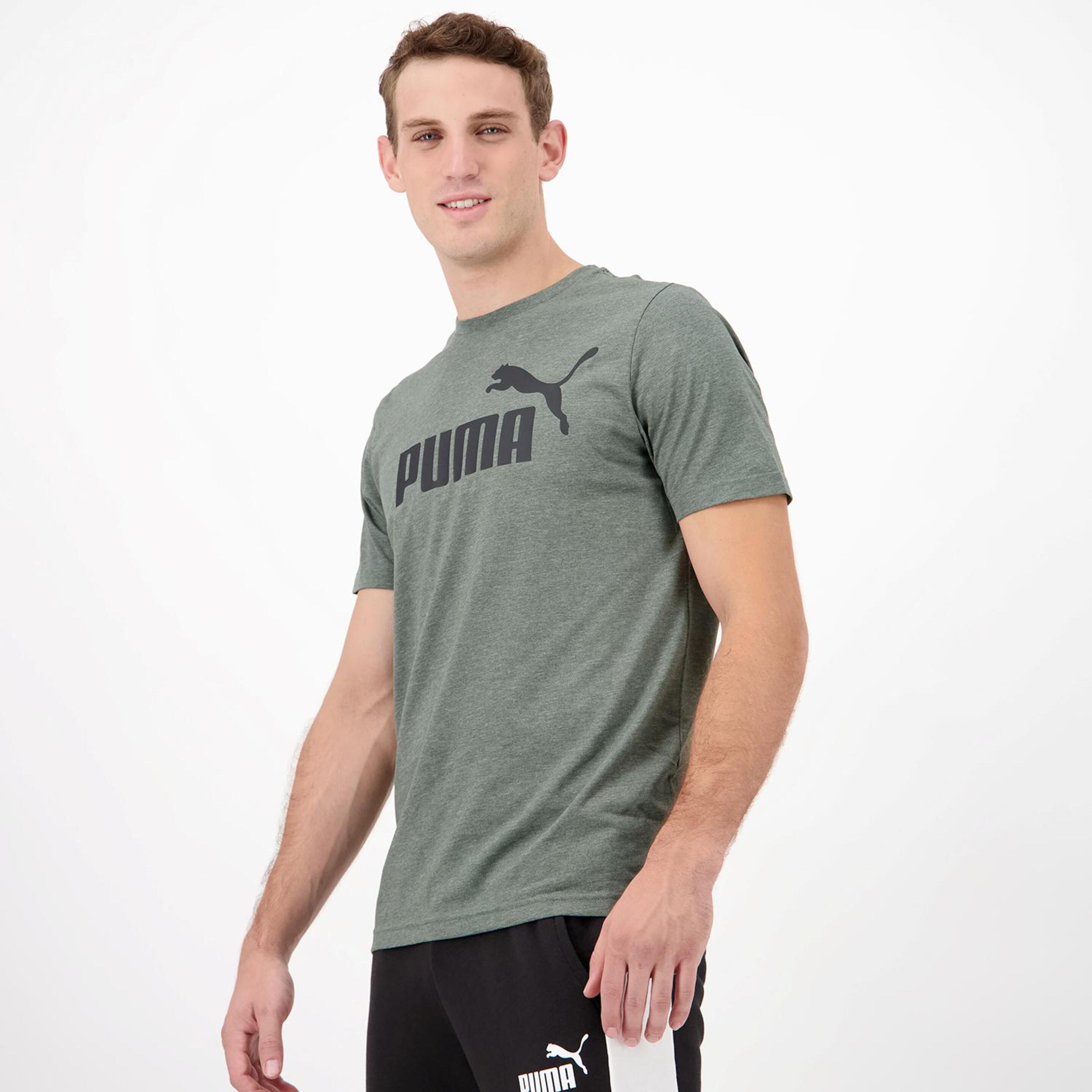 Puma Big Logo - Kaki - Camiseta Hombre