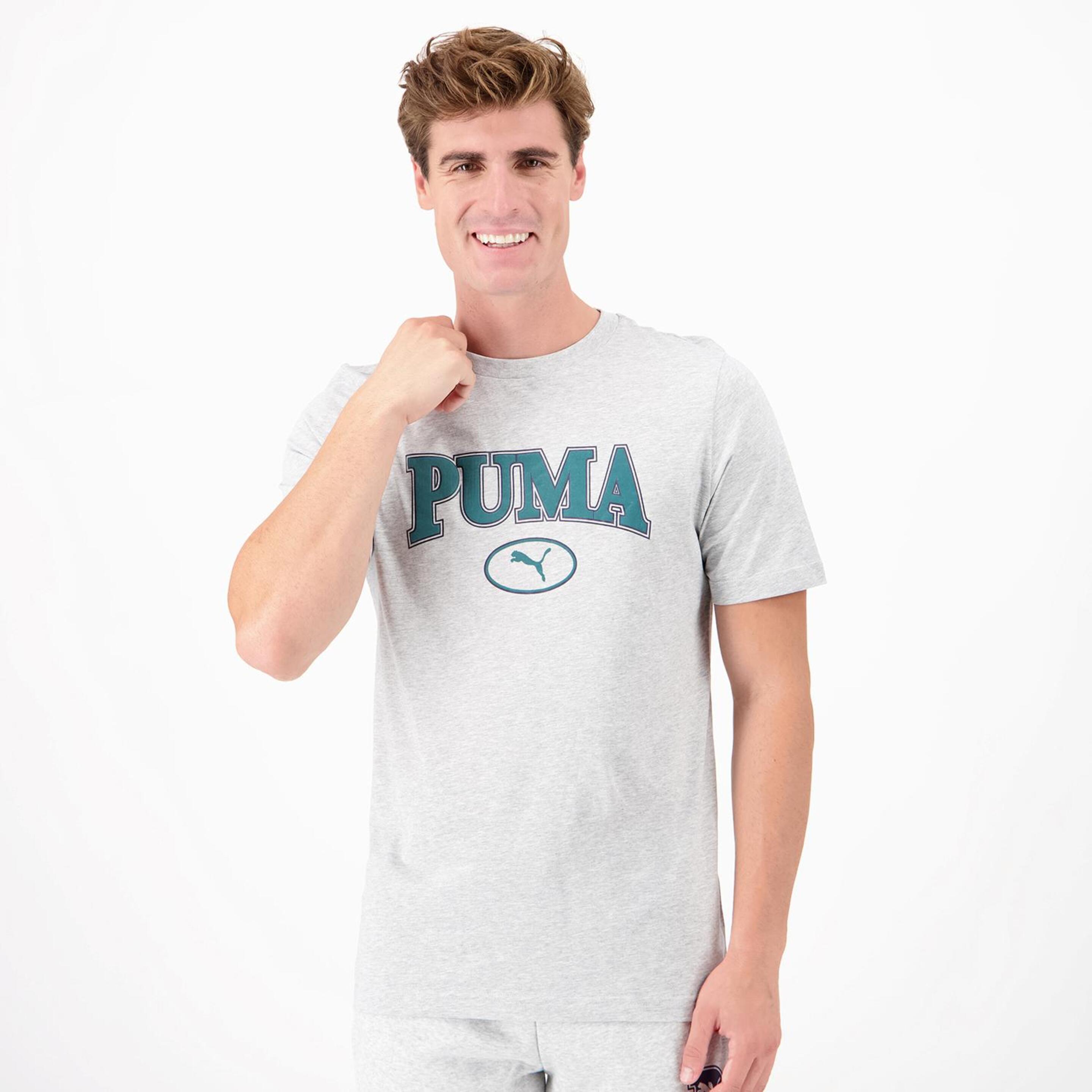 Puma Squad - Gris - Camiseta Hombre