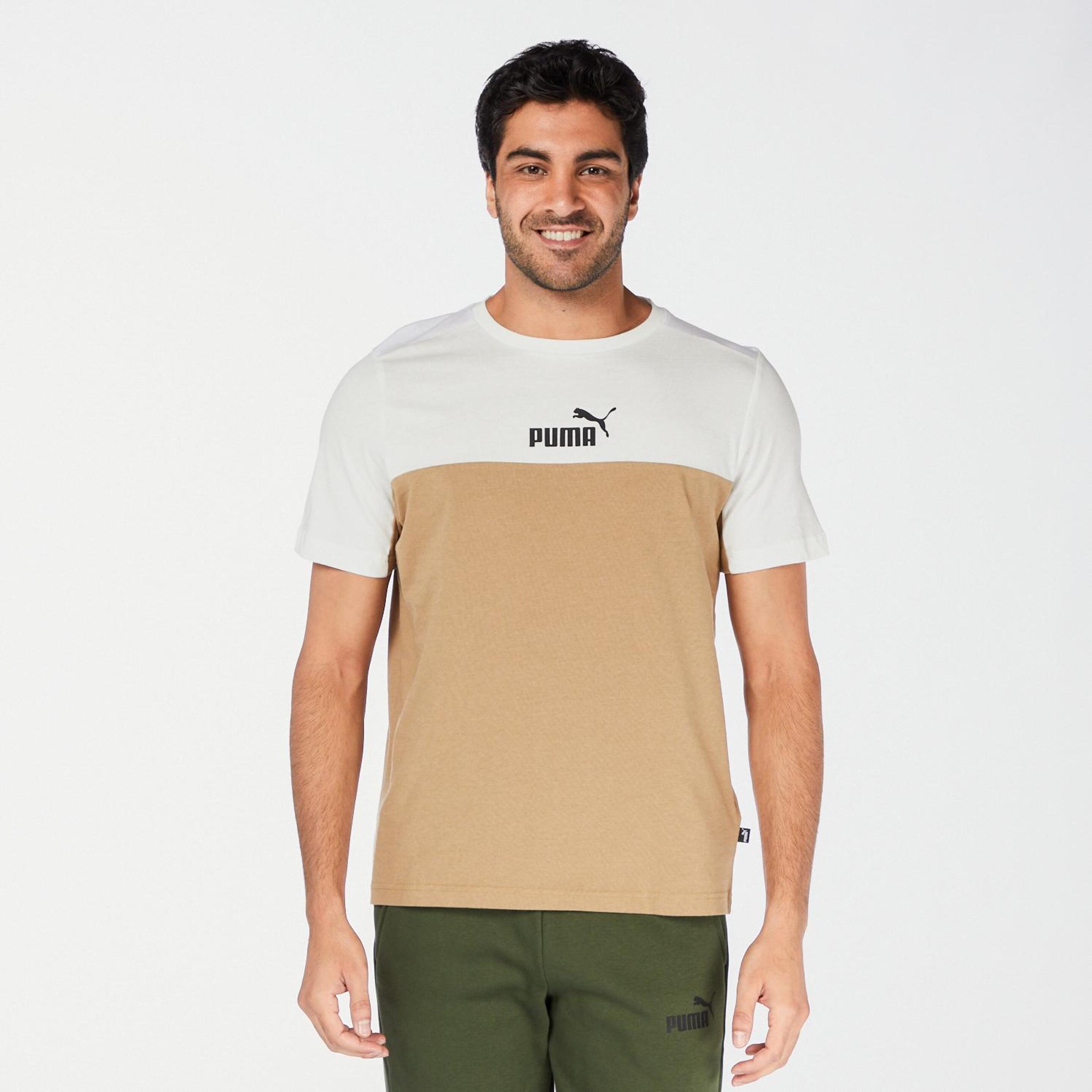 Puma Block - Marrón - Camiseta Hombre