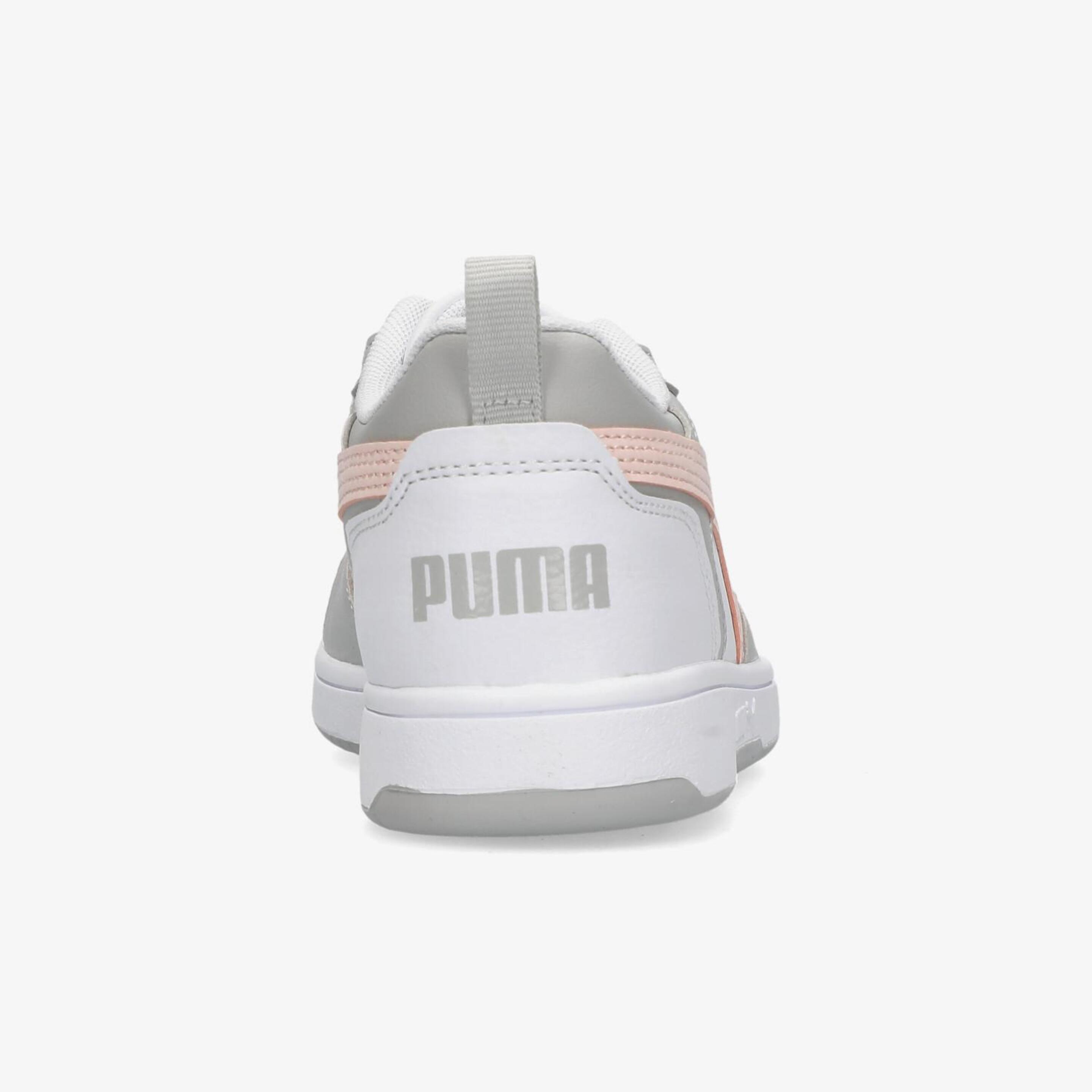 Puma Rebound V6 - Blanco - Zapatillas Niña
