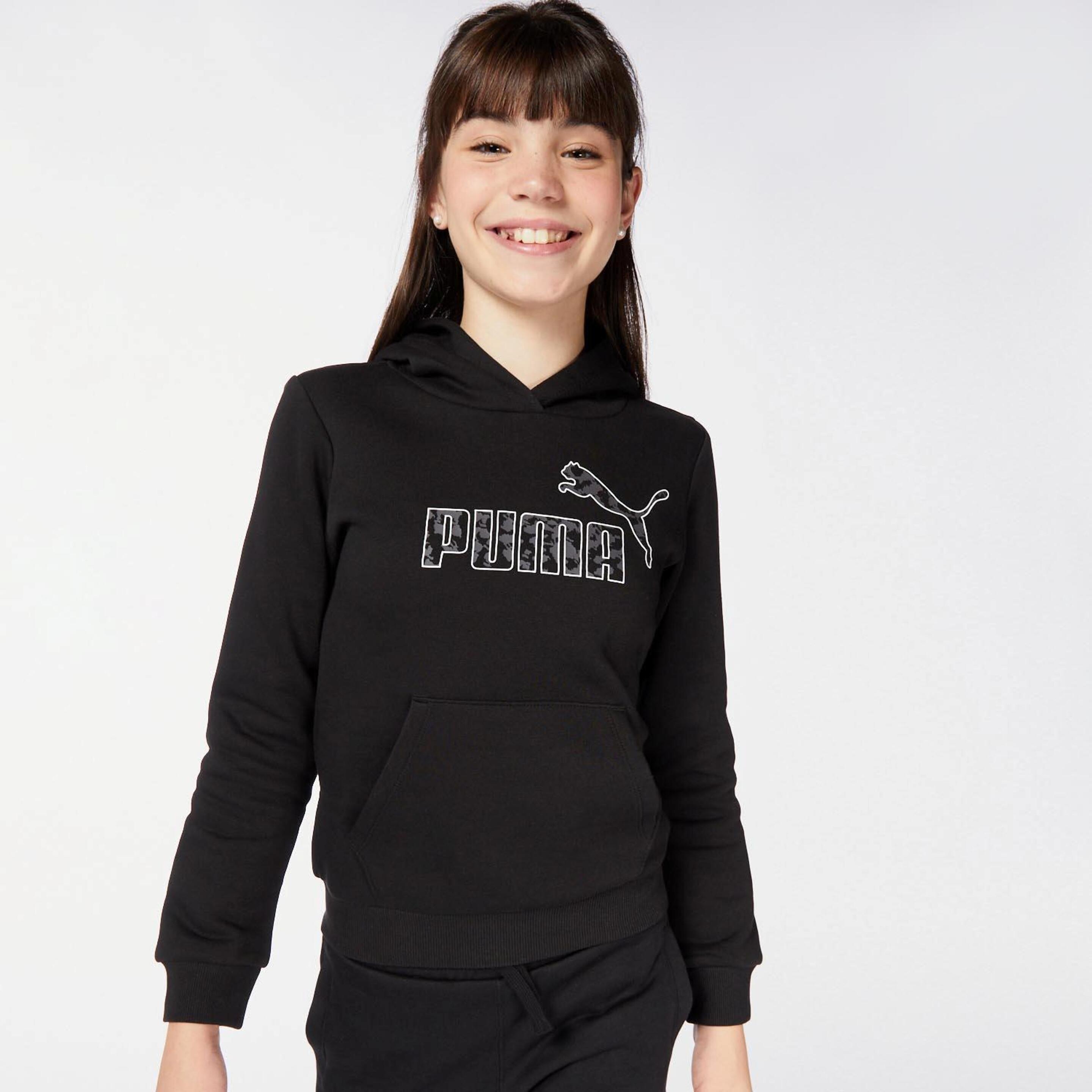 Sweatshirt Puma - negro - Sweatshirt Capuz Rapariga