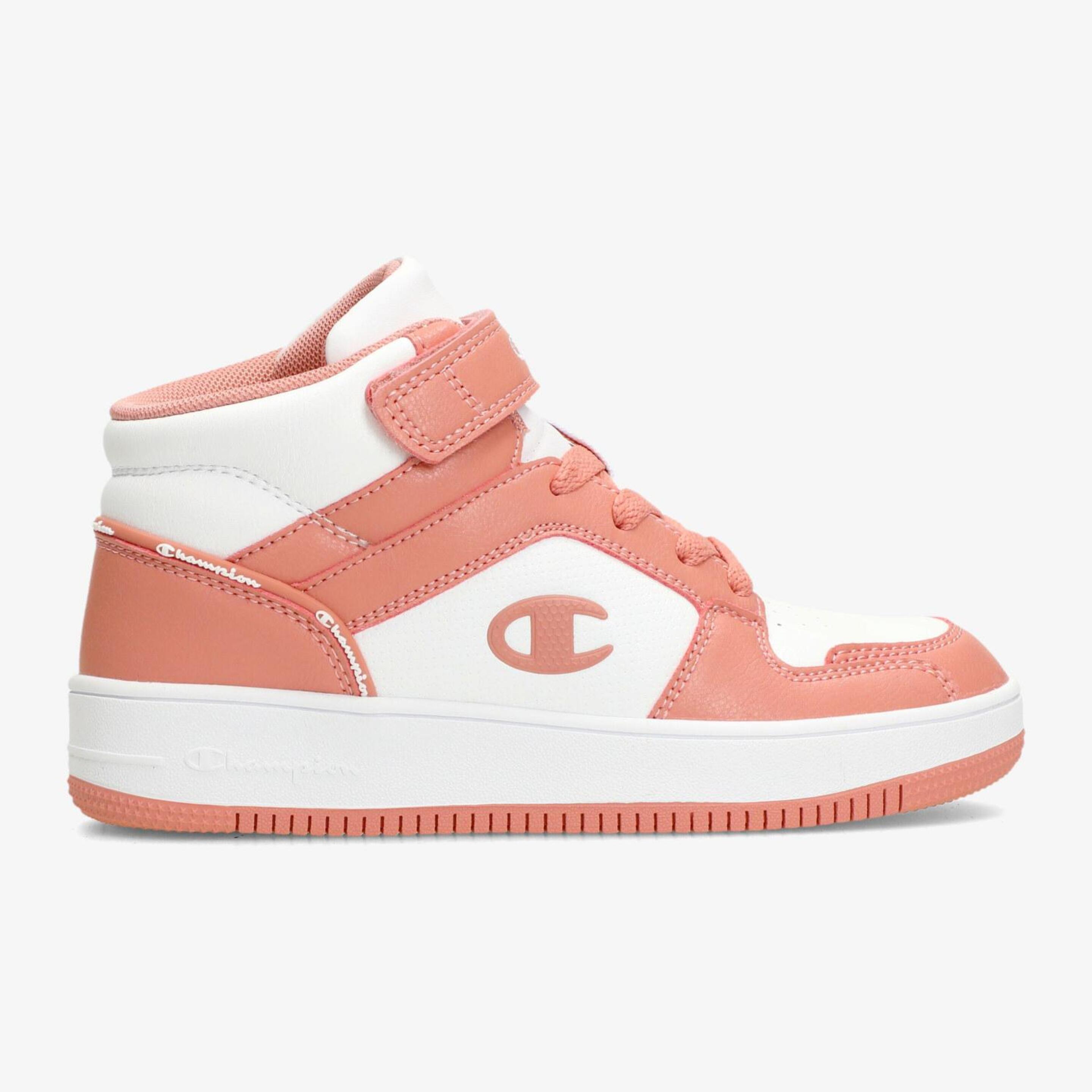 Champion Rebound 2.0 Mid - blanco - Sapatilhas Bota Velcro Menina