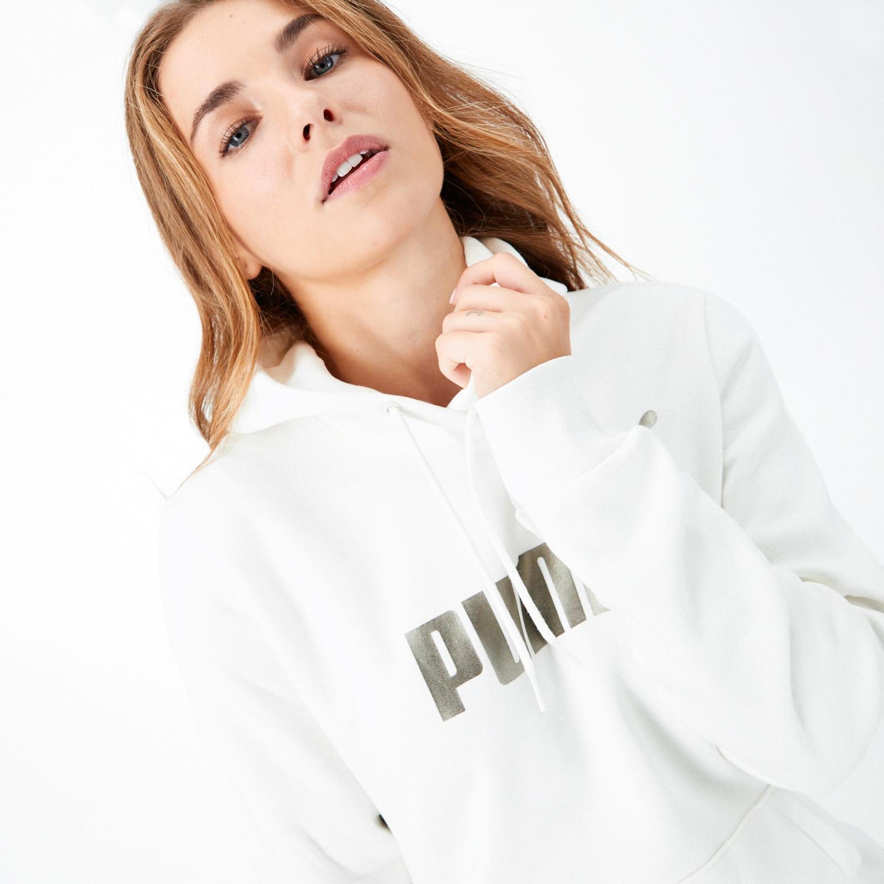 Puma Foil - Branco - Sweatshirt Capuz Mulher | Sport Zone