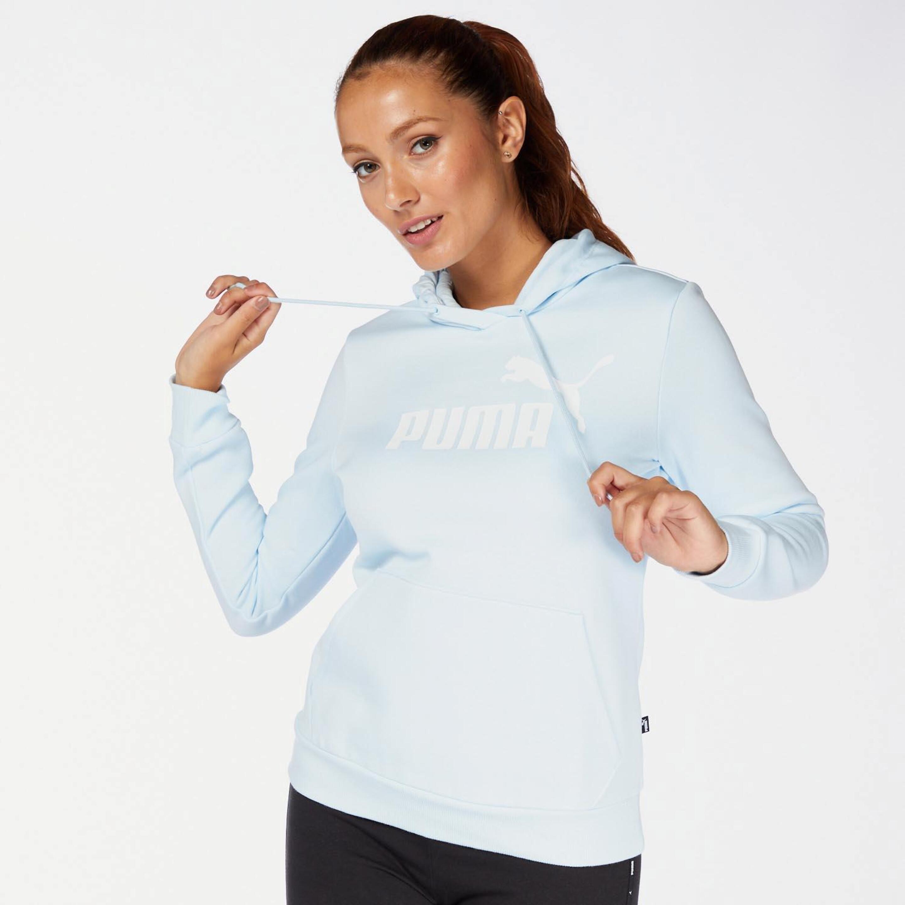 Puma Essentials Big Logo - Azul - Sudadera Capucha Mujer