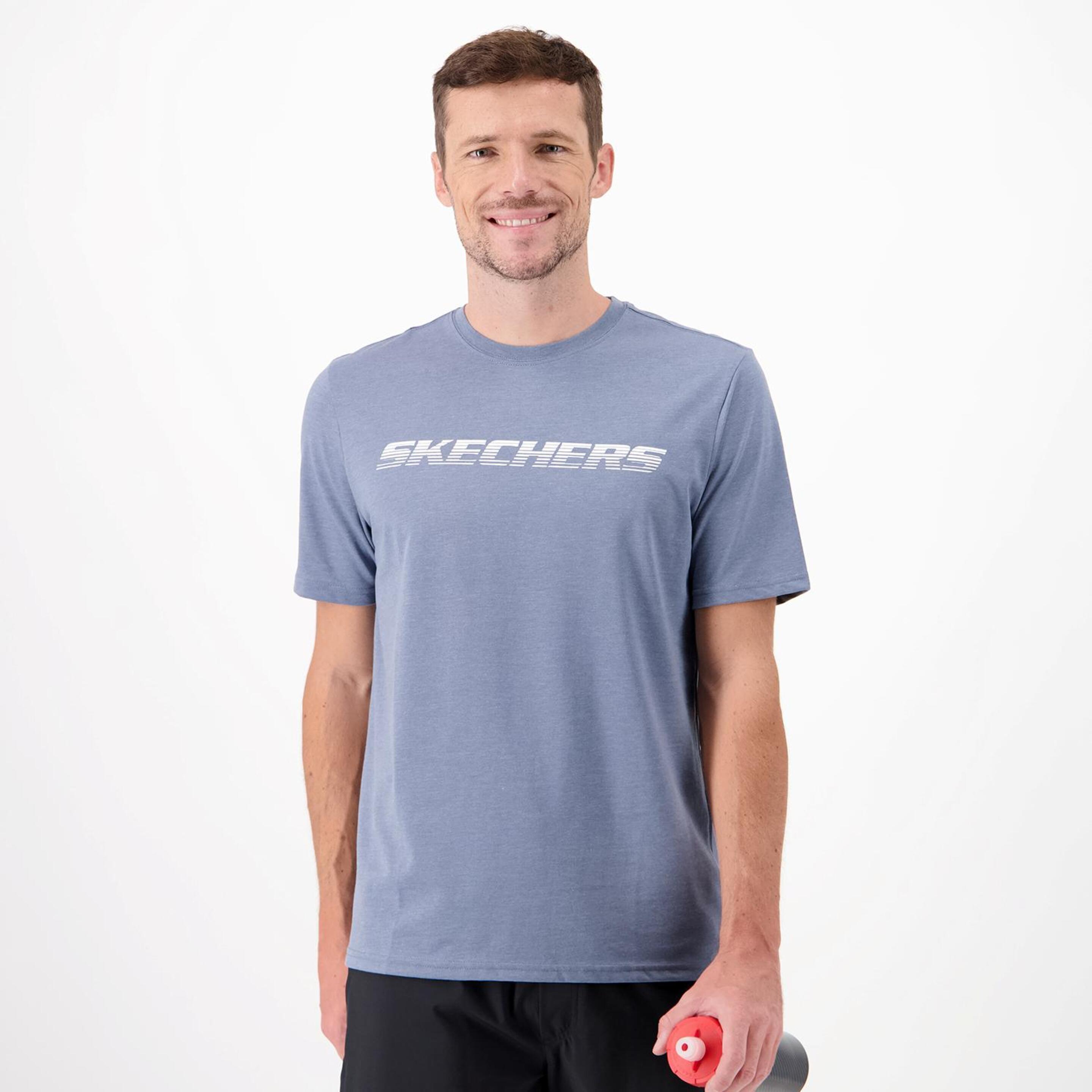 Skechers Motion - azul - T-shirt Running Homem