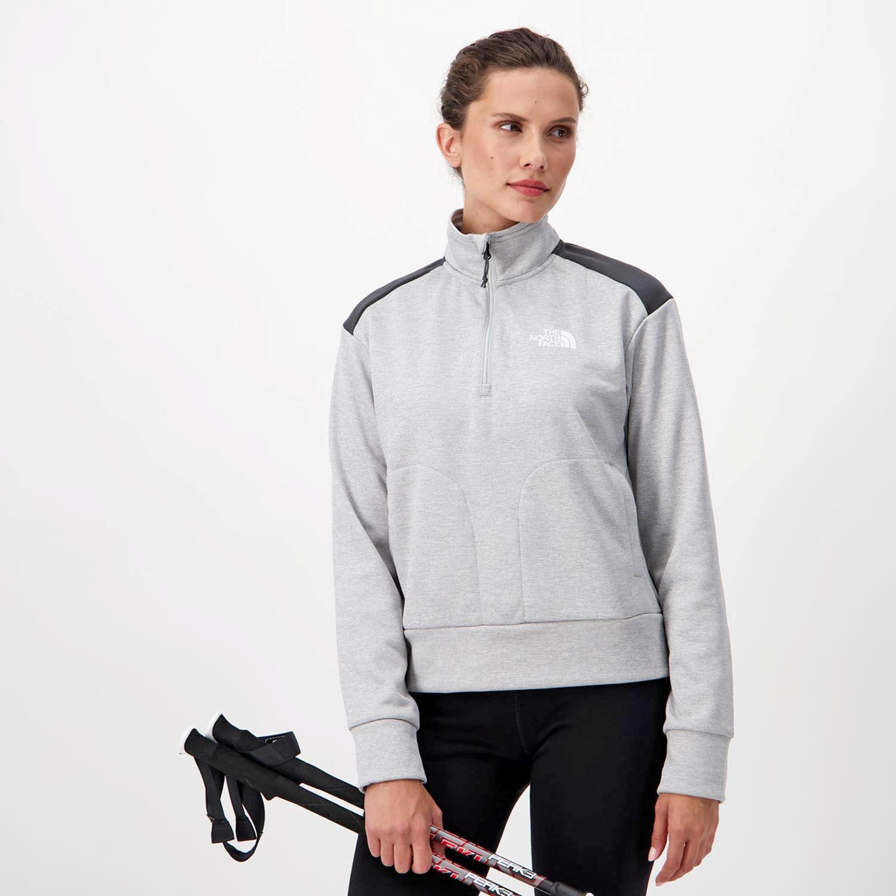The North Face Reaxion Fleece - gris - Sudadera Trekking Mujer