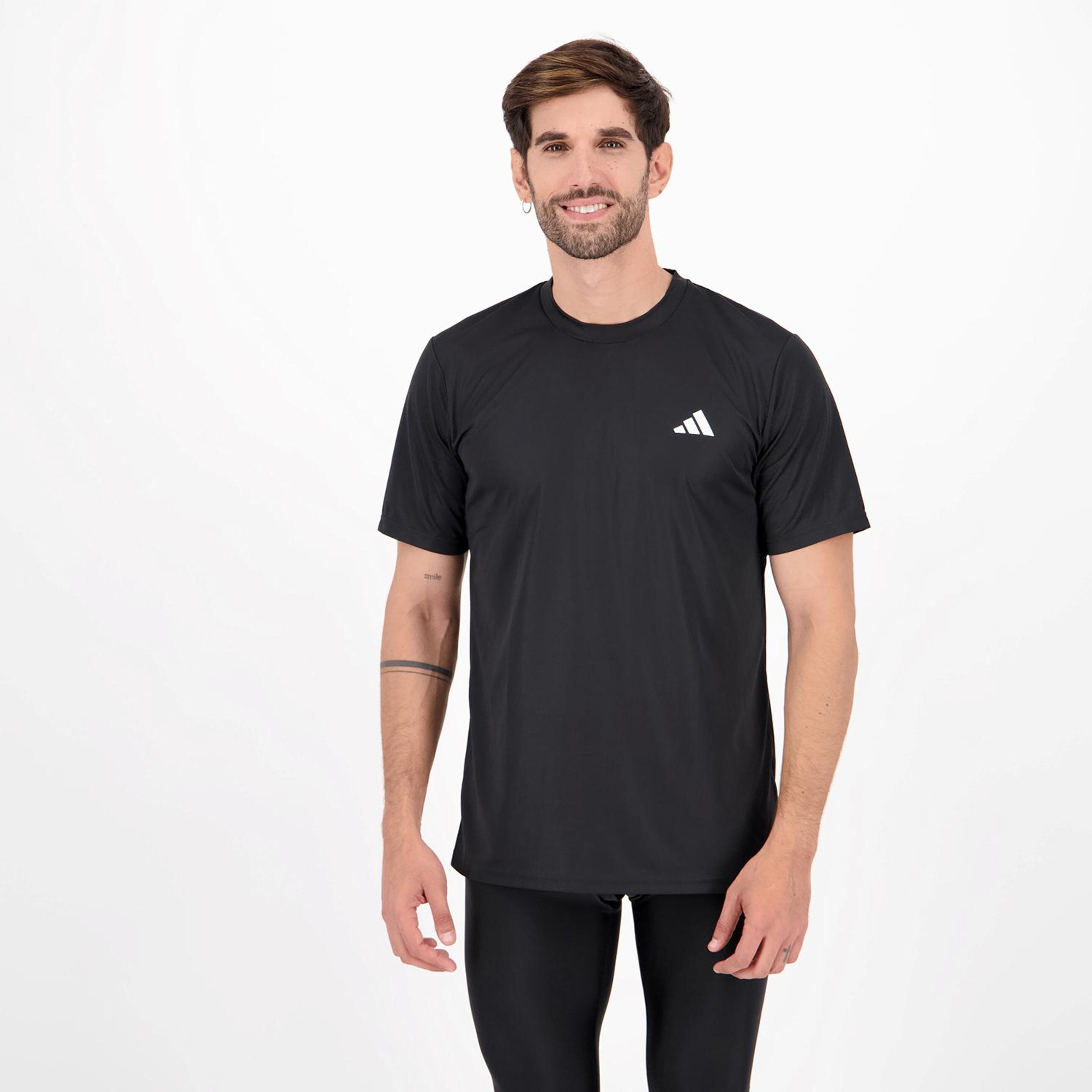 Camiseta adidas - negro - Camiseta Running Hombre