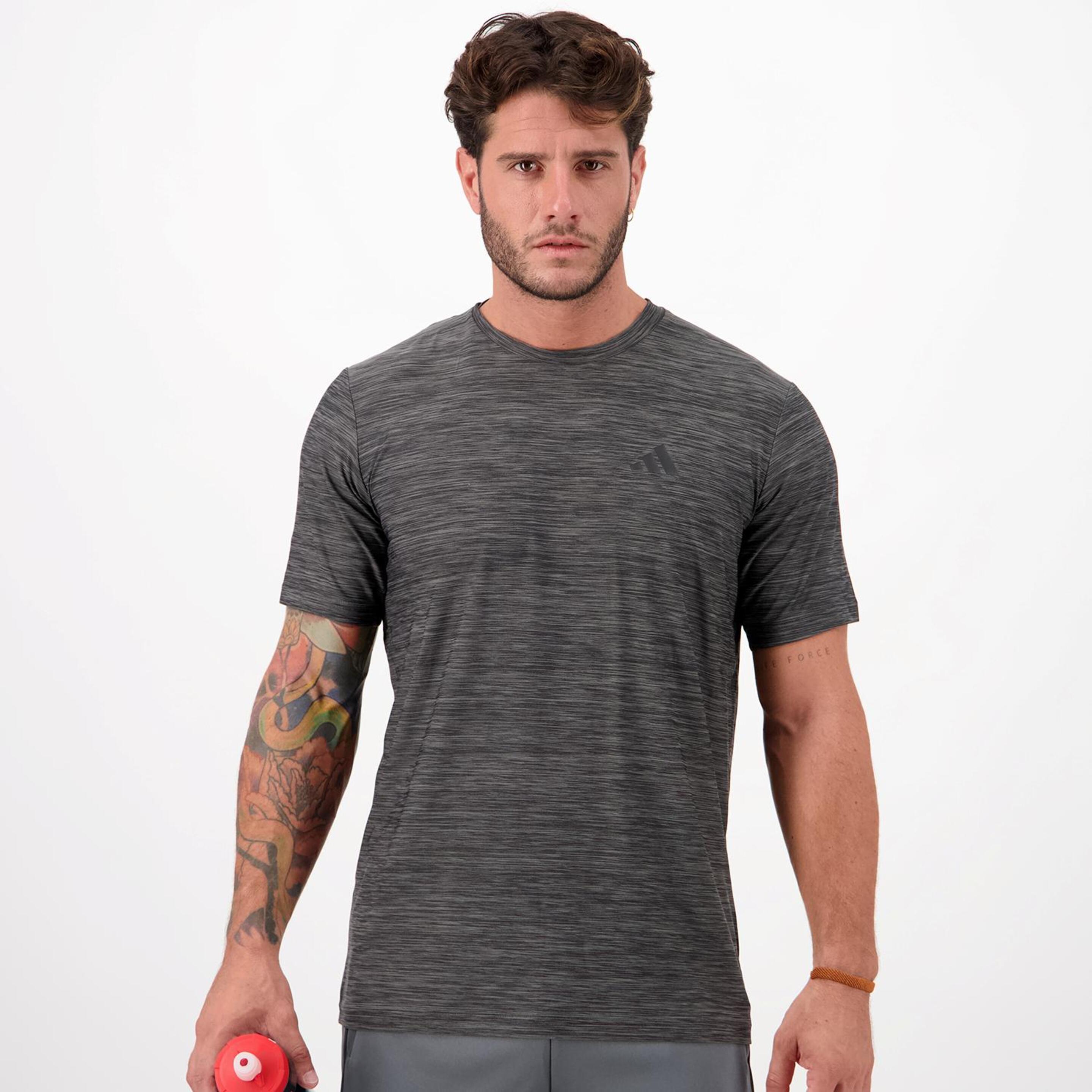 Camiseta adidas - gris - Camiseta Running Hombre