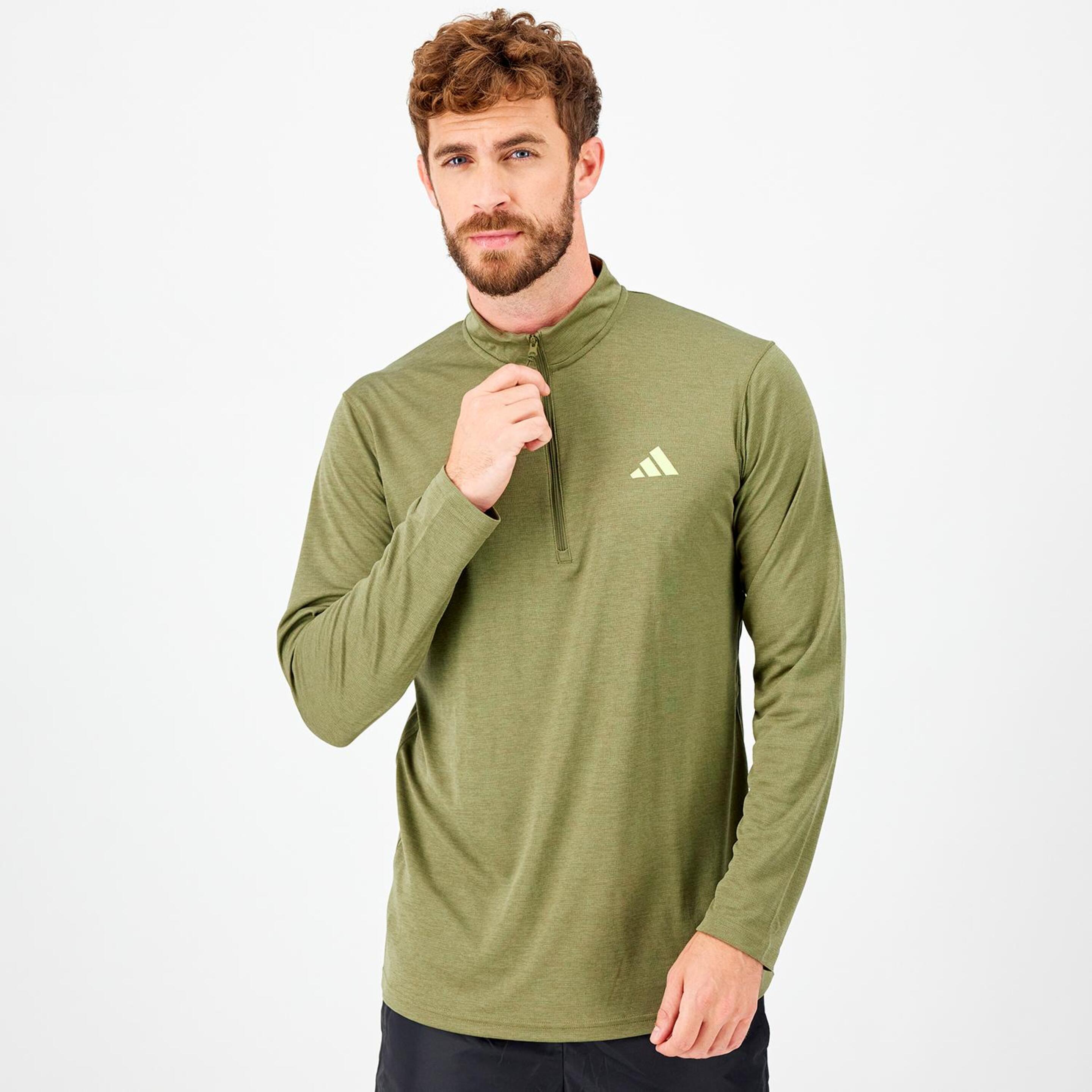 adidas Training - verde - Camiseta Running Hombre