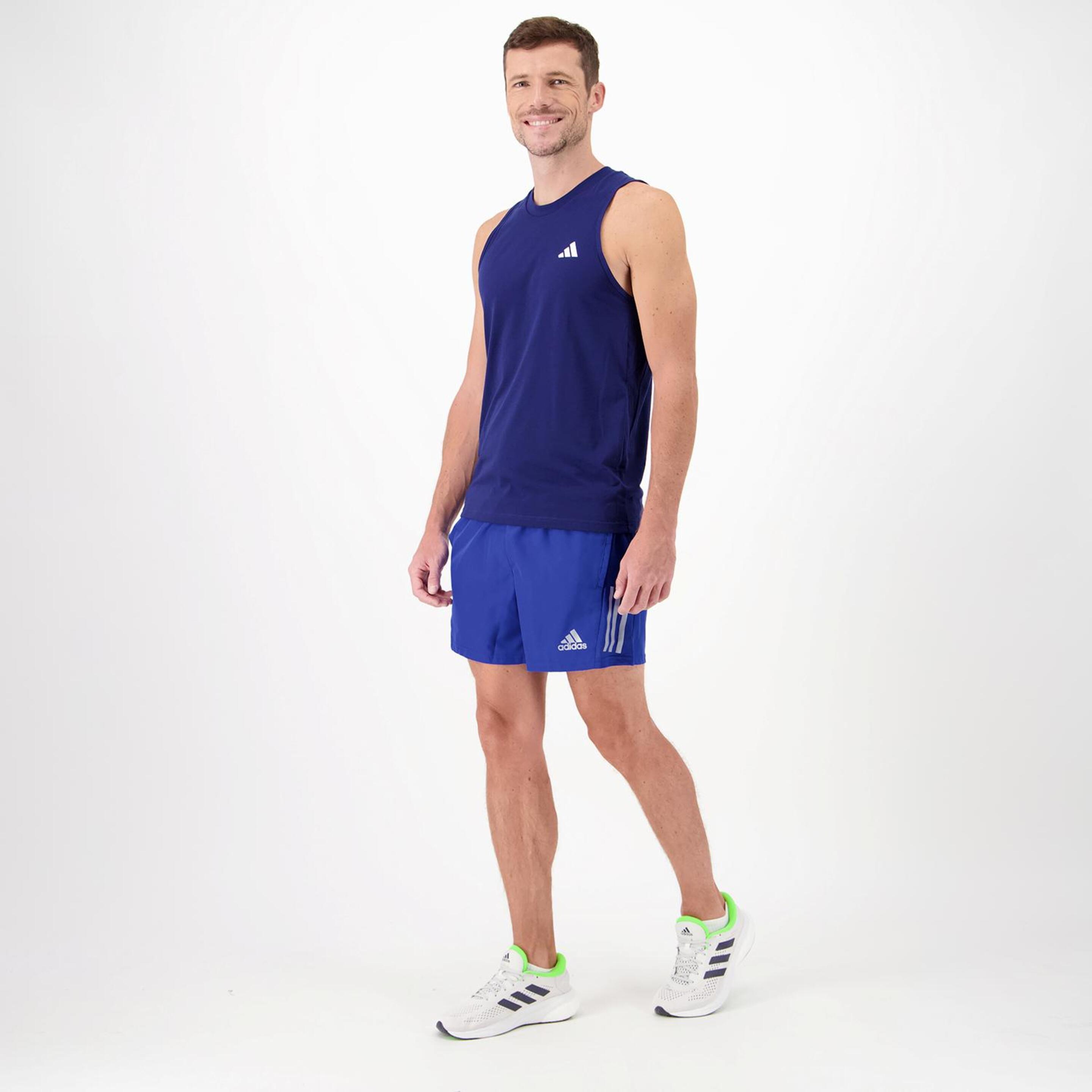 adidas Own The Run - Azul - Calções Running Homem