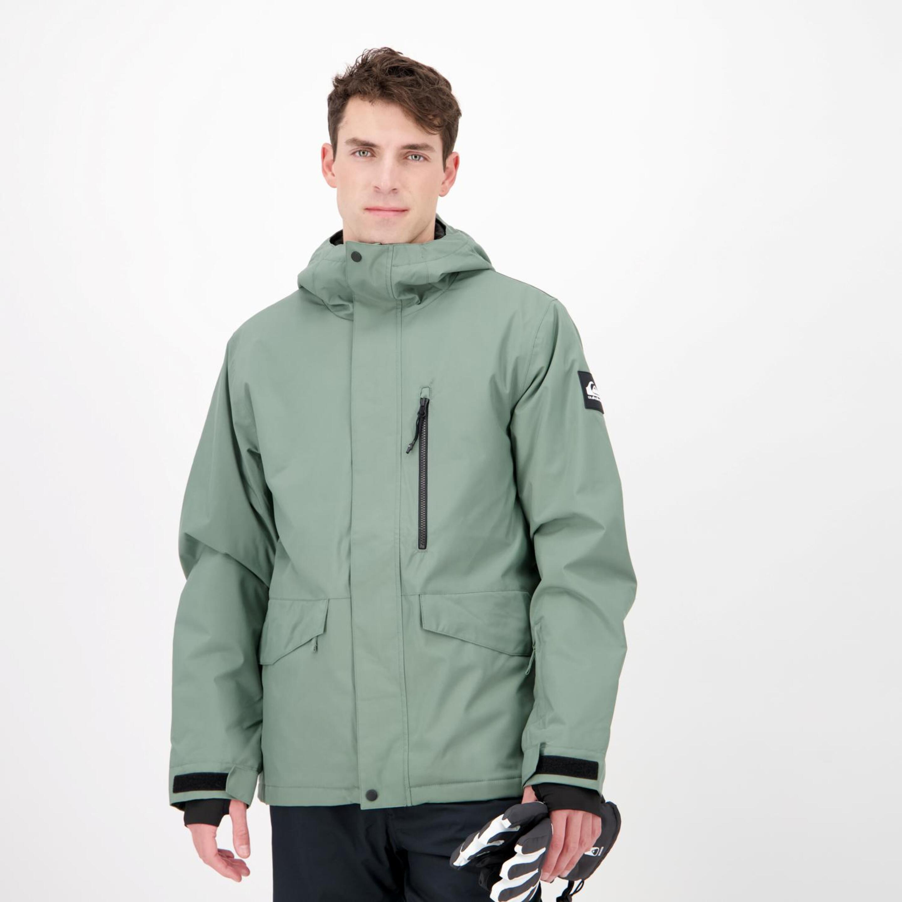 Quiksilver Mission Solid - verde - Casaco Ski Homem