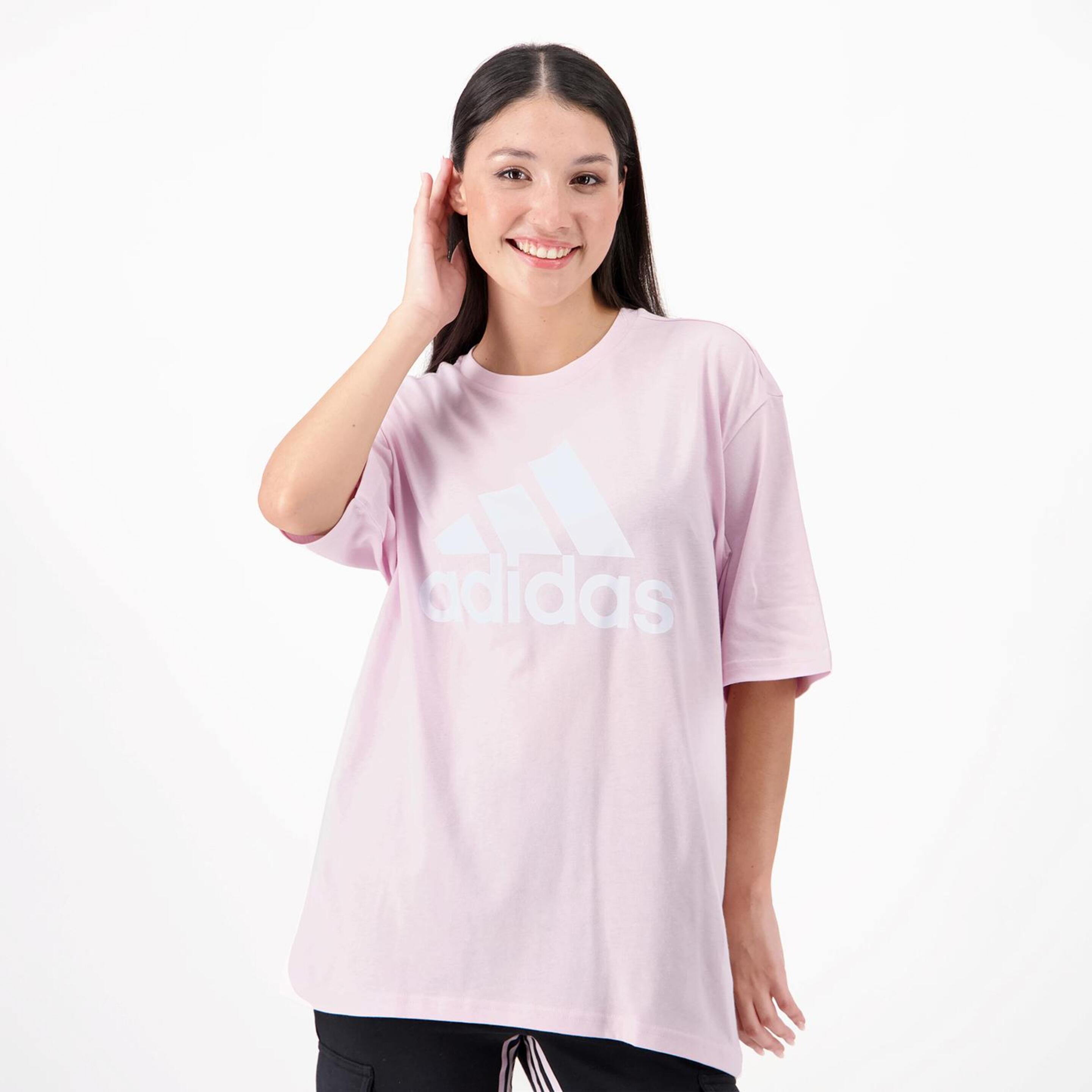 adidas Big Logo - rosa - Camiseta Mujer