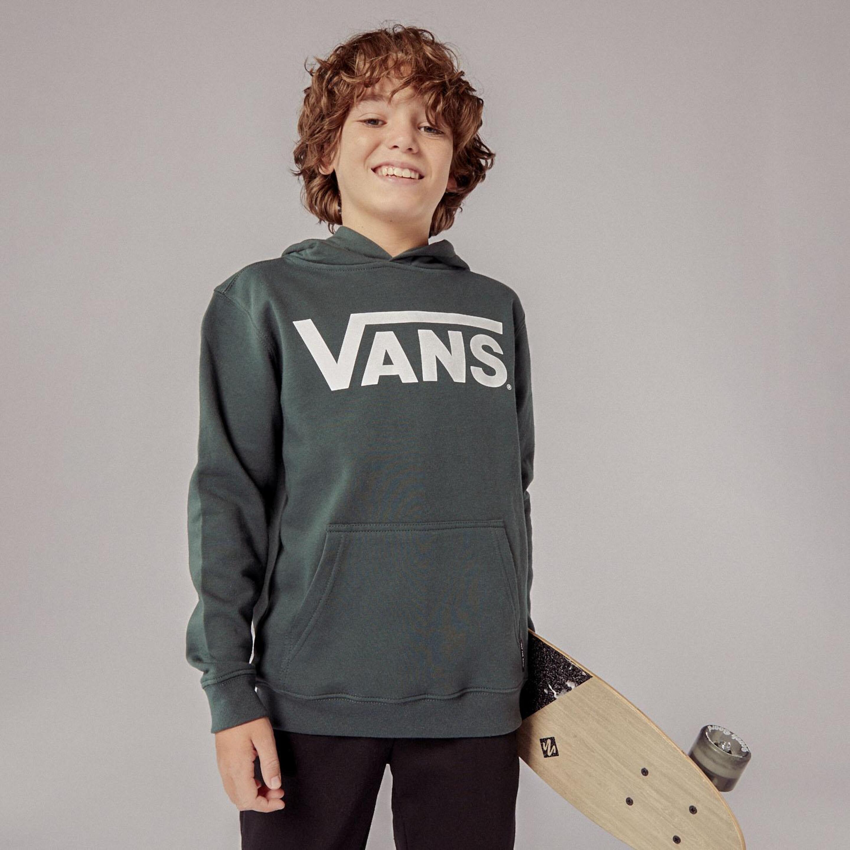 Sudadera Vans - verde - Sudadera Capucha Niño