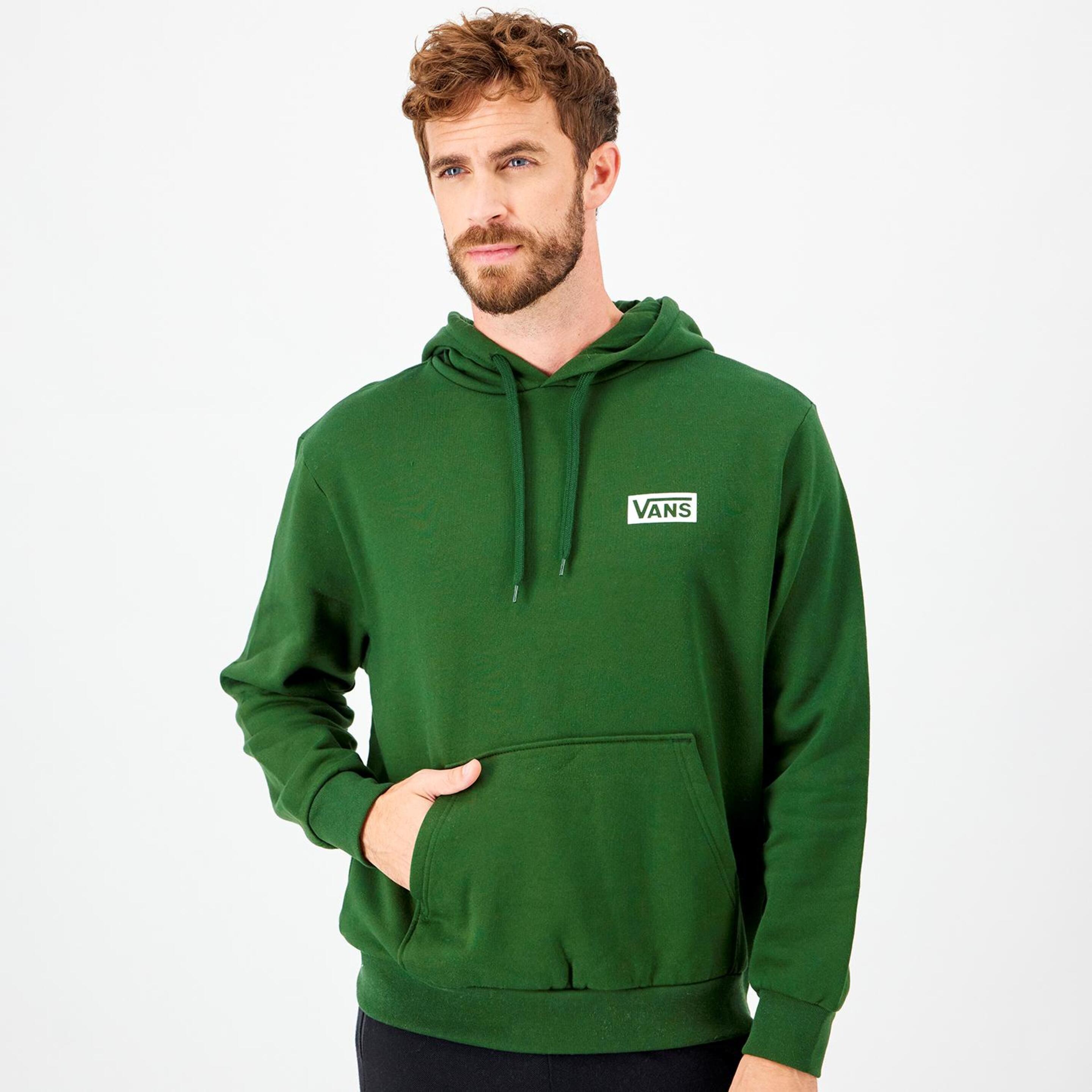 Vans Small Logo - verde - Sweatshirt Capuz Homem