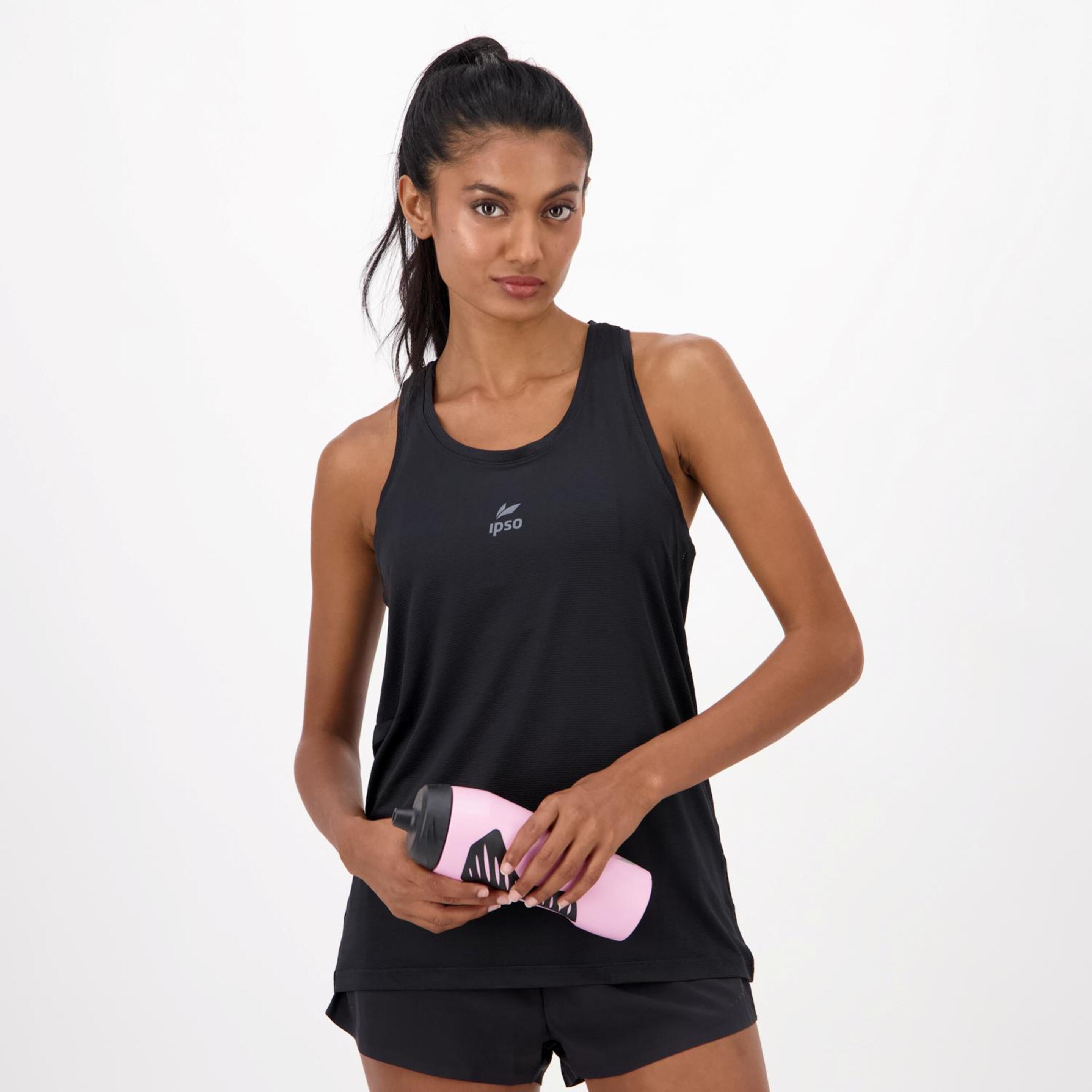Ipso Basic - negro - Camiseta Running Mujer
