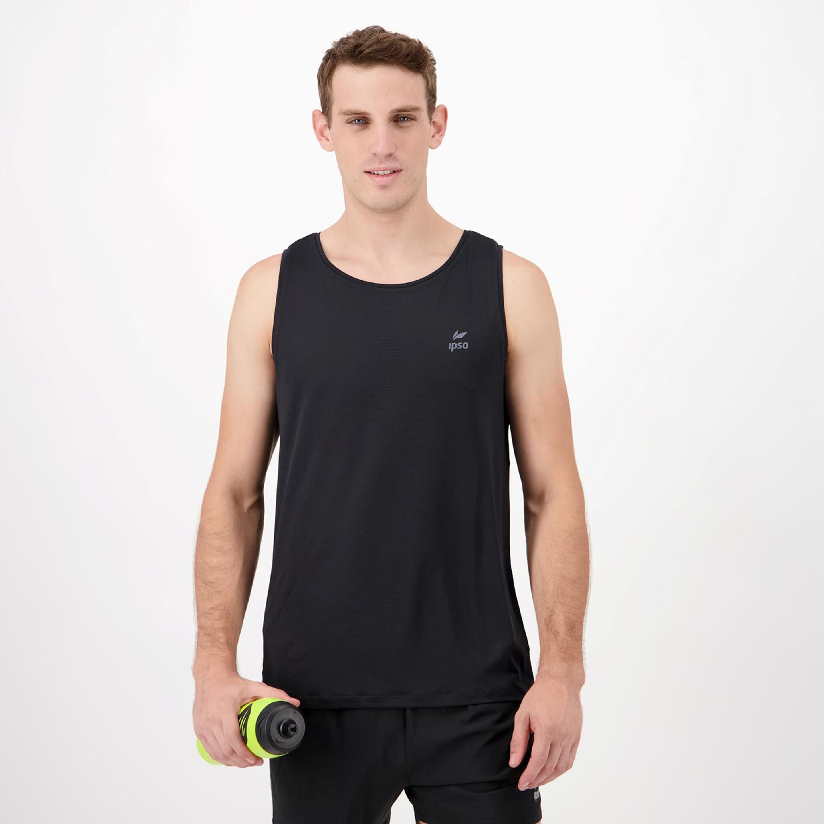 Ipso Basic - negro - Camiseta Running Hombre