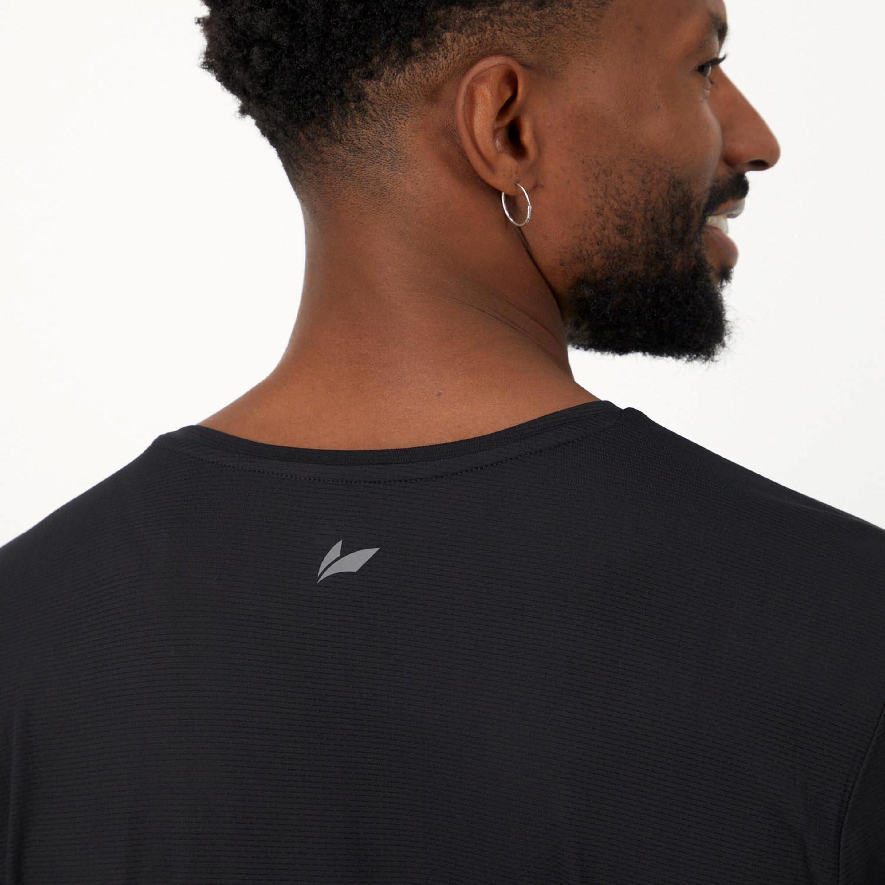 Ipso Basic - Negro - Camiseta Running Hombre