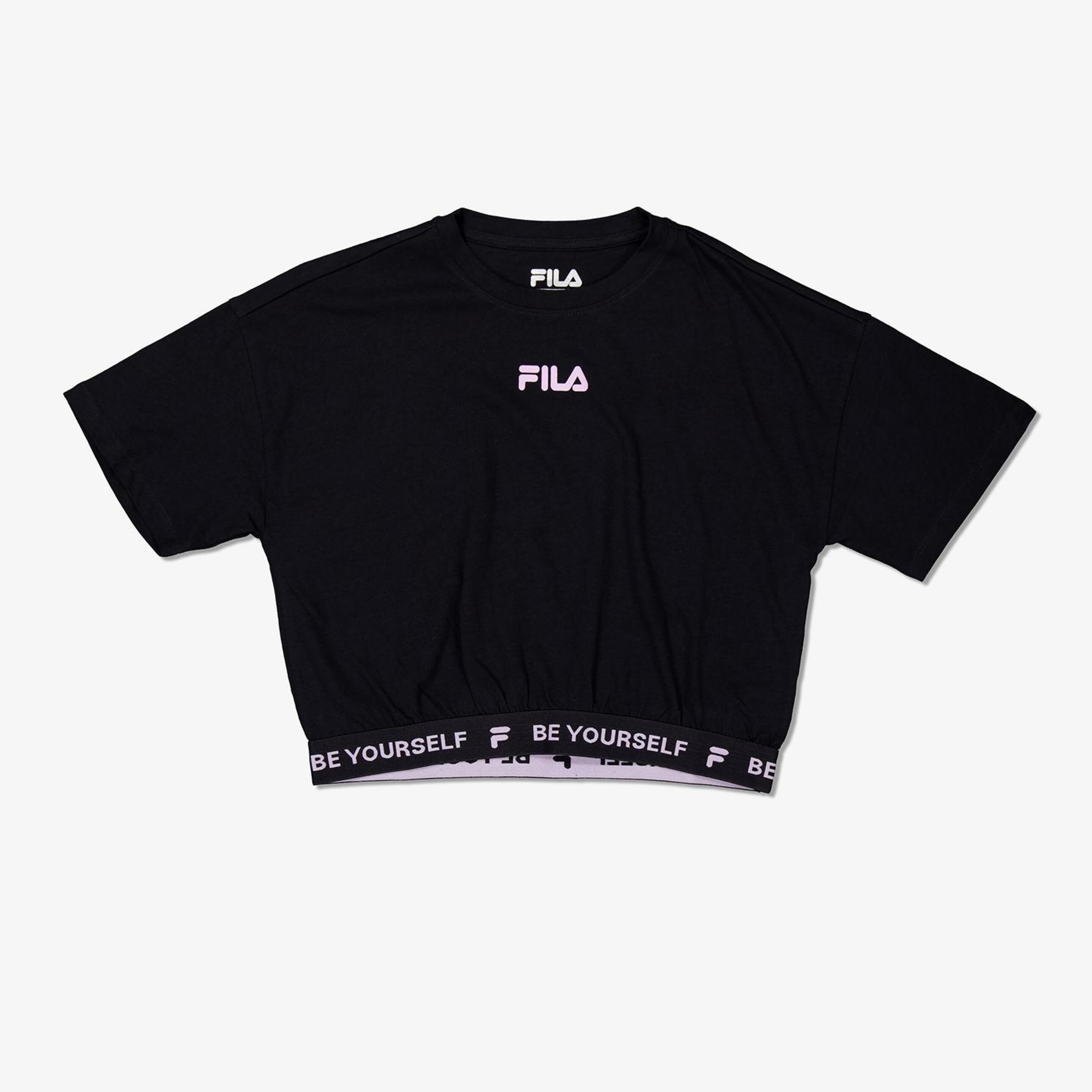 Fila Trainning - Negro - Camiseta Gym Niña
