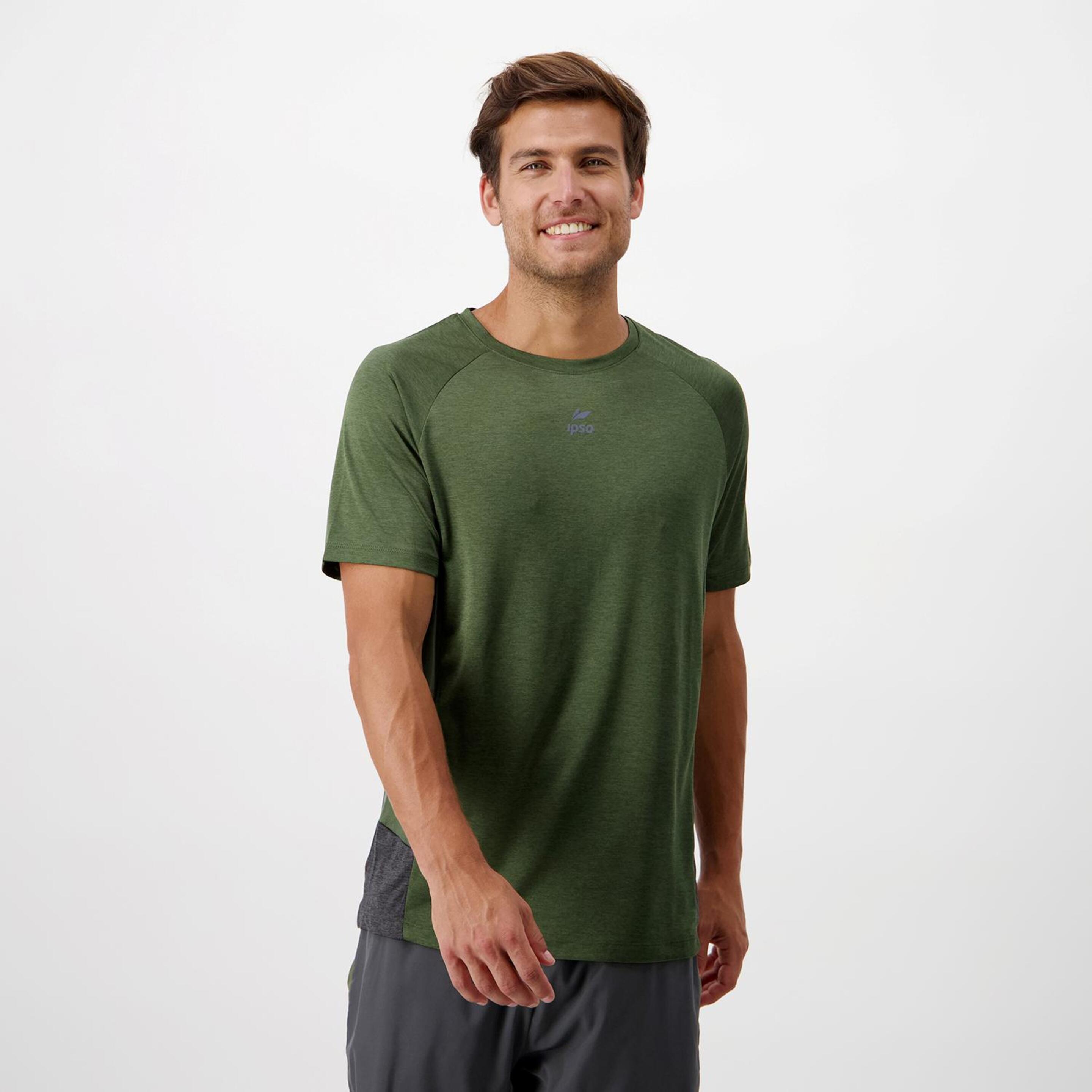Ipso Combi - verde - Camiseta Running Hombre