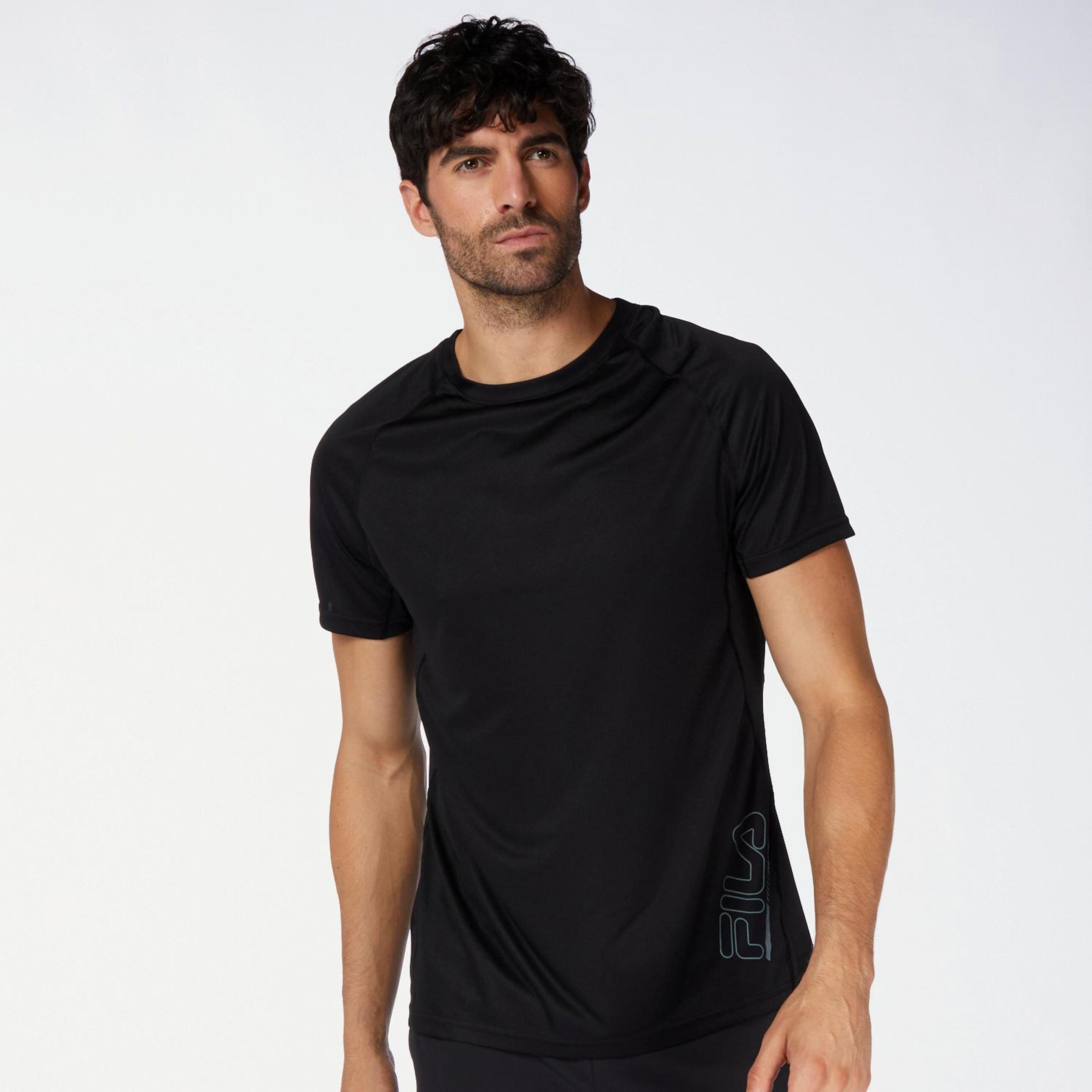 Fila Basic - negro - Camiseta Running Hombre